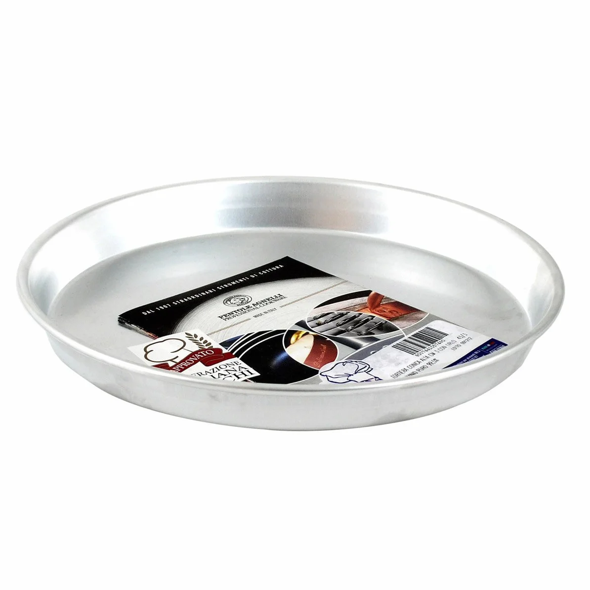 Pentole Agnelli stożkowa forma do ciasta aluminium 32 cm srebrna/czarna