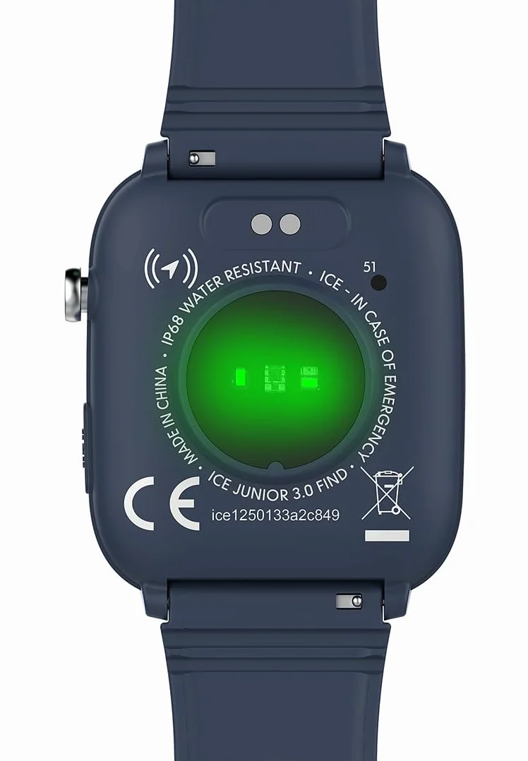 Ice-Watch - ICE smart junior 3.0 Find My Blue - Niebieski, geolokalizacyjny zegarek dla chłopców z silikonowym paskiem - 024547 (1,75 cala)