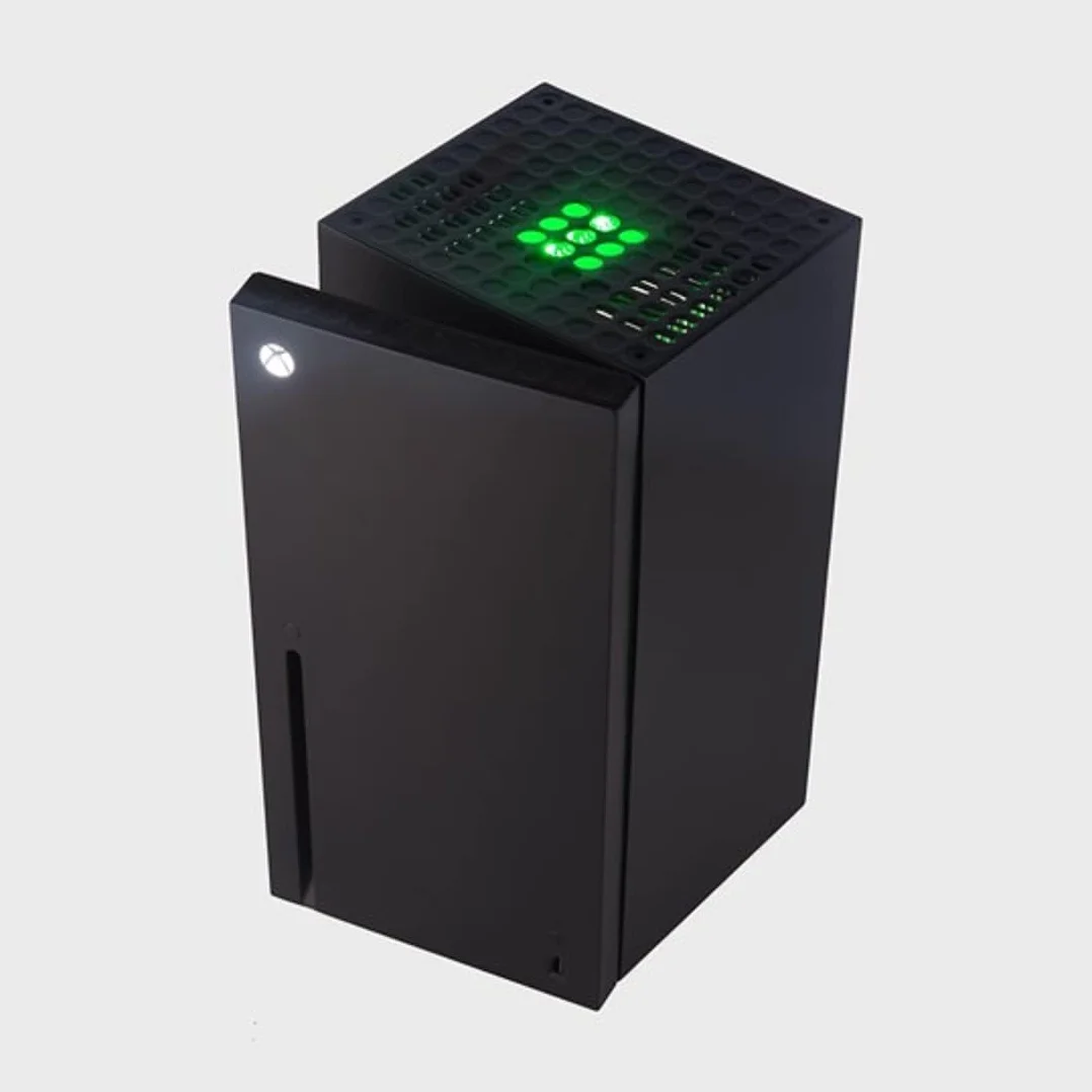 JUNG XBOX Series X Minilodówka, cicha, pojemność 10 l / 12 puszek, nadaje się do pokoju i samochodu, bezgłośna, mała lodówka