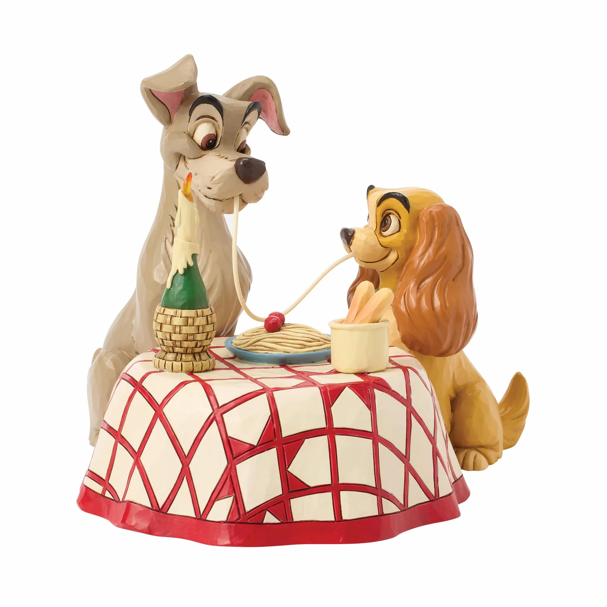 Disney Traditions Lady and Tramp Spaghetti Scena Figurka LED