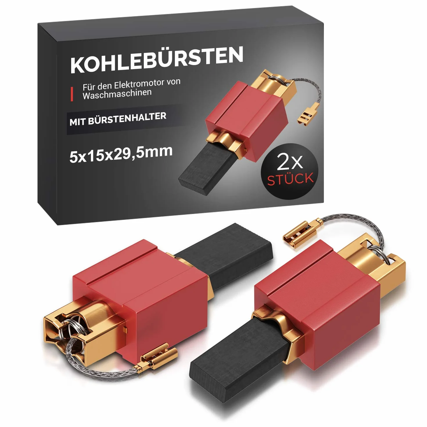 Zestaw szczotek węglowych VIOKS W700 W961 4,8 mm AMP 5 x 15 x 29,5/27 mm