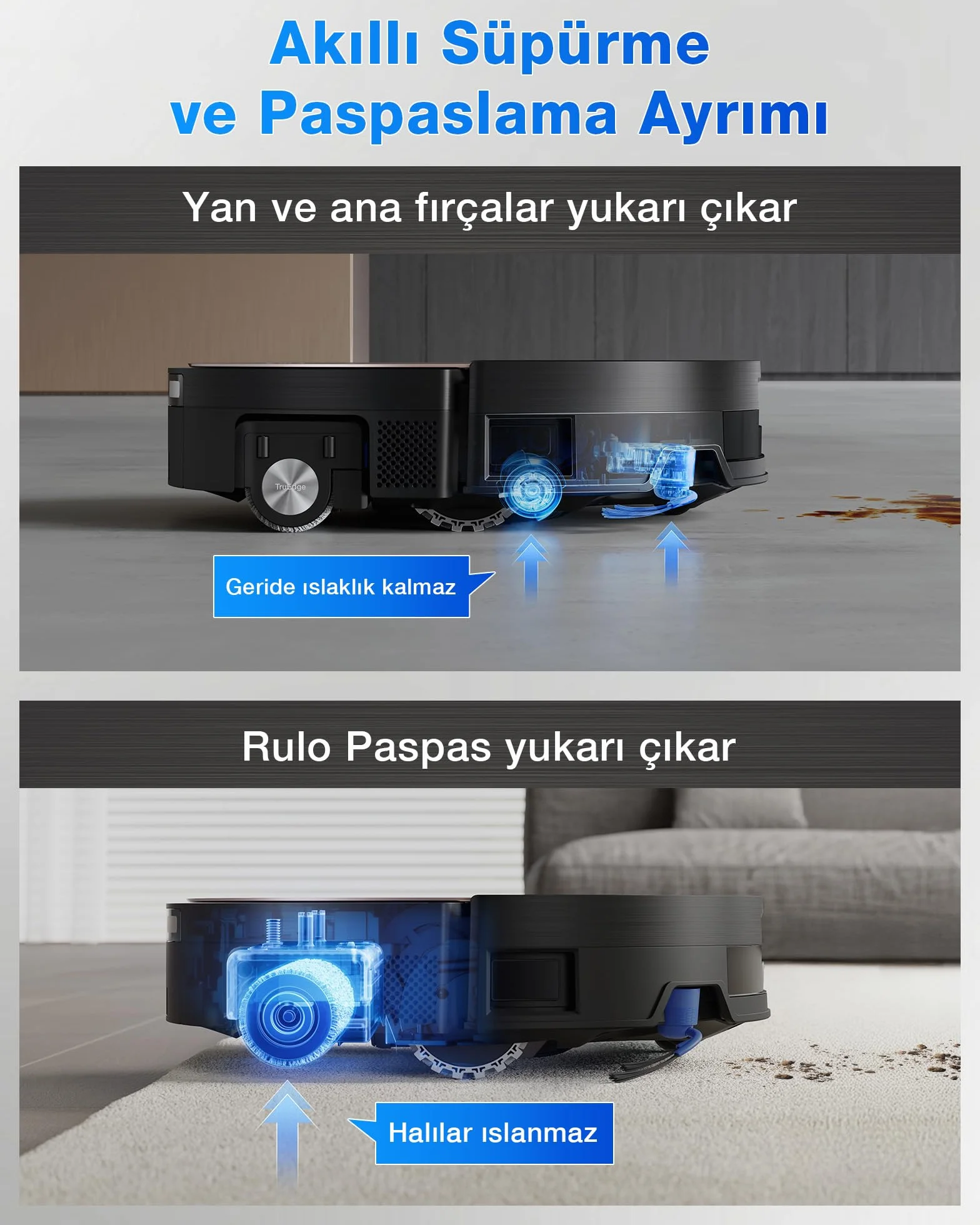 ECOVACS X11 OMNICYCLONE robot odkurzający z funkcją wycierania 19500 Pa OZMO Roller 2.0 PureCyclone 2.0