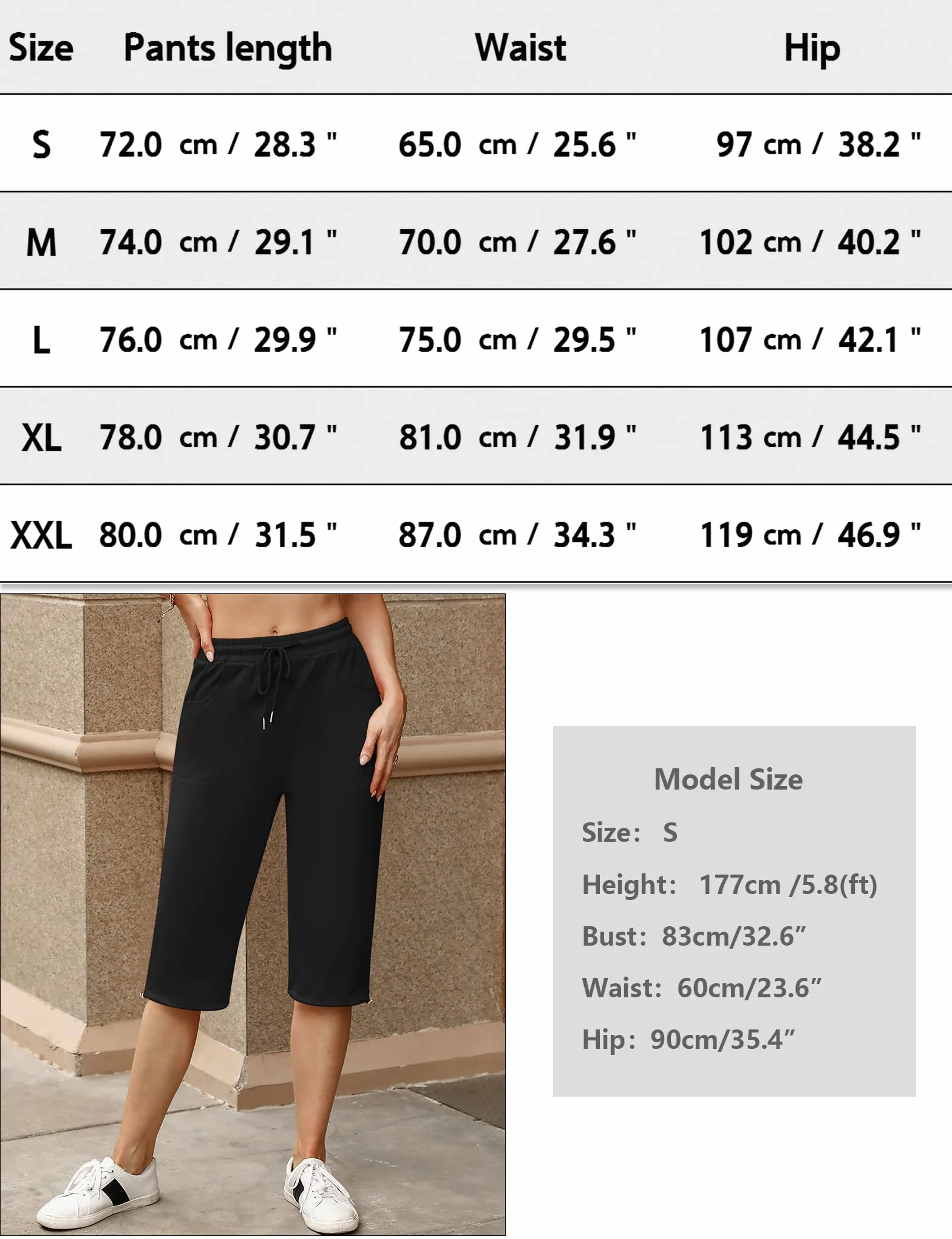 Totatuit Spodnie do biegania 3/4 damskie bawełniane spodnie sportowe i rekreacyjne fitness Legginsy, Jasnoszary, M