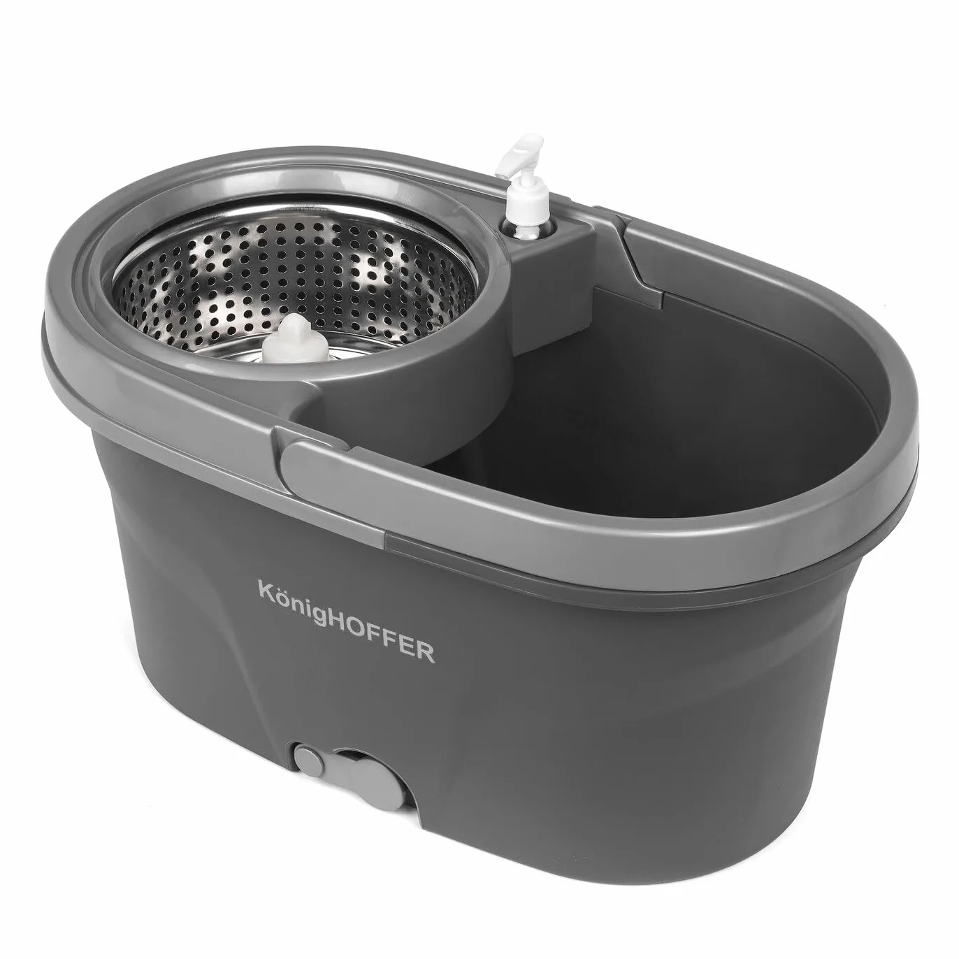 KonigHOFFER Clean It Wiadro plastikowe z mopem obrotowym zestaw