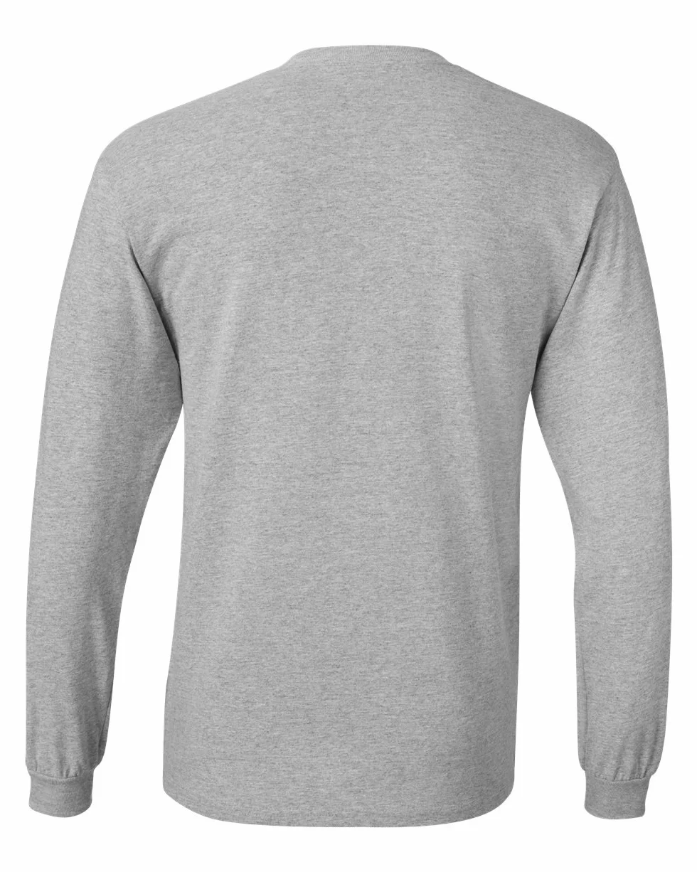 Hanes Koszula Mężczyźni Essentials Long-sleeve T-shirt, Crewneck Cotton T-shirts for Men, 2-pack (2 w zestawie)