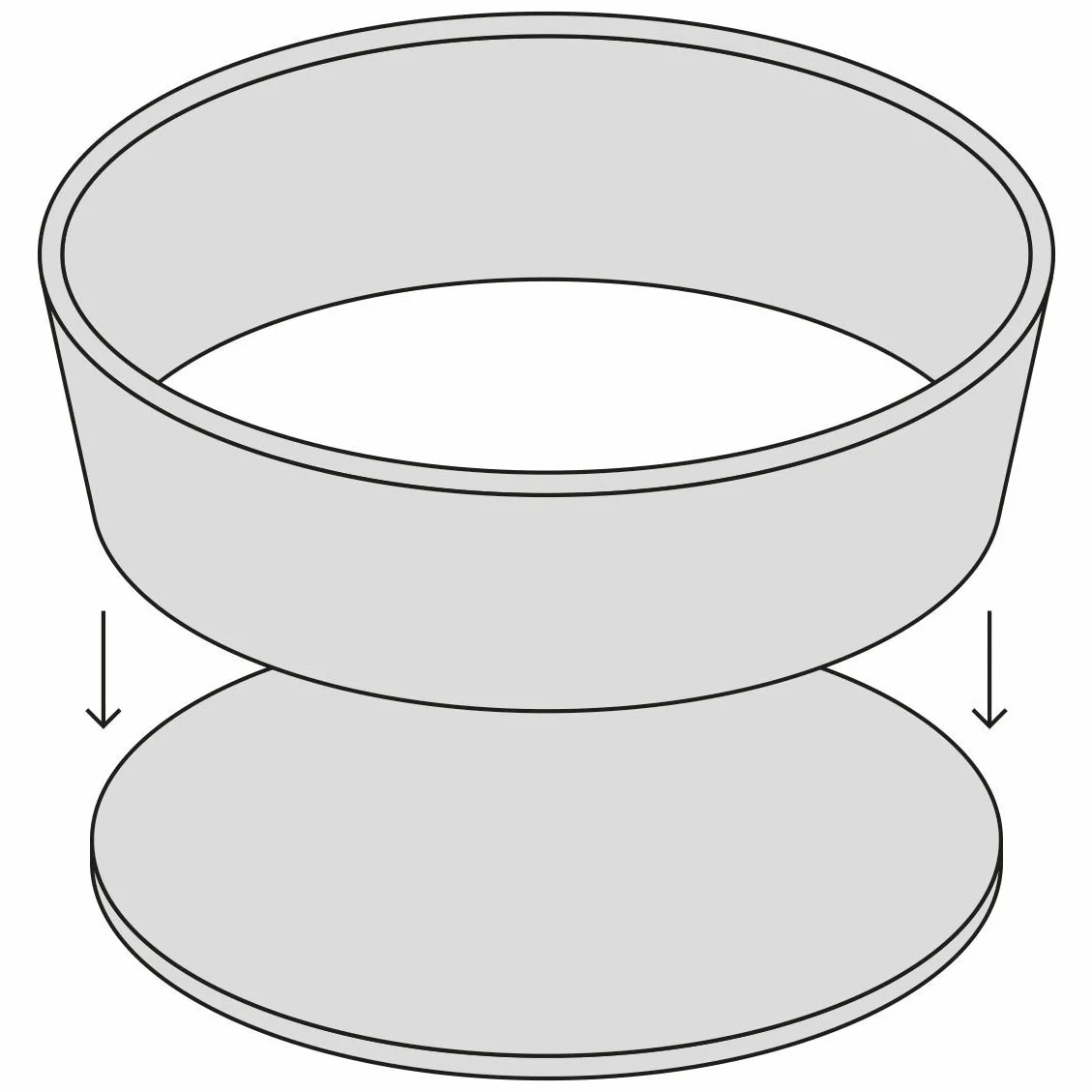 KitchenCraft głęboka forma do ciasta ze zdejmowanym dnem, 18 cm, powłoka zapobiegająca przywieraniu