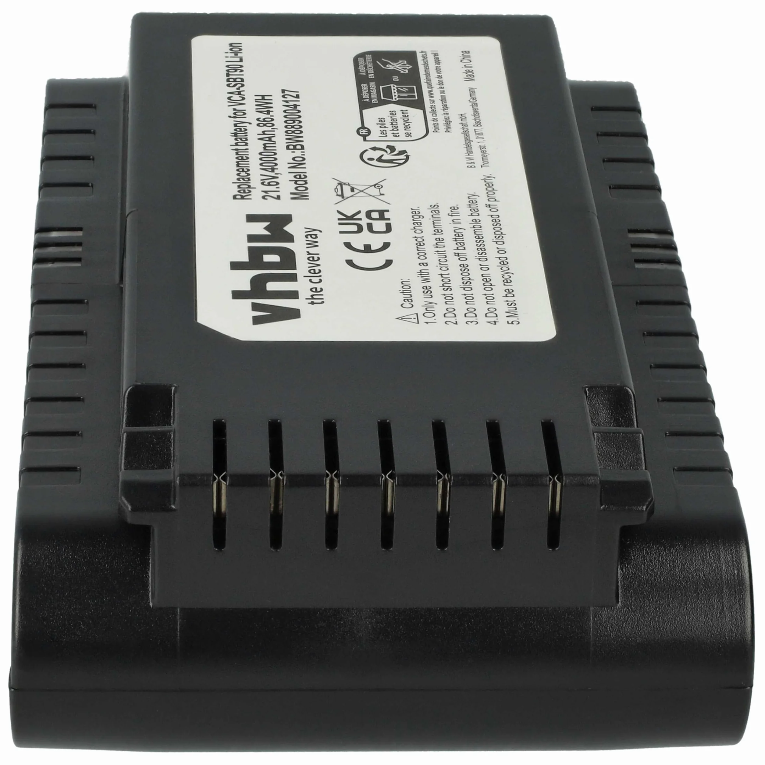 vhbw Bateria zamienna do odkurzacza Samsung DJ96-00221A VCA-SBT90E 4000 mAh 21,6 V litowo-jonowa czarna