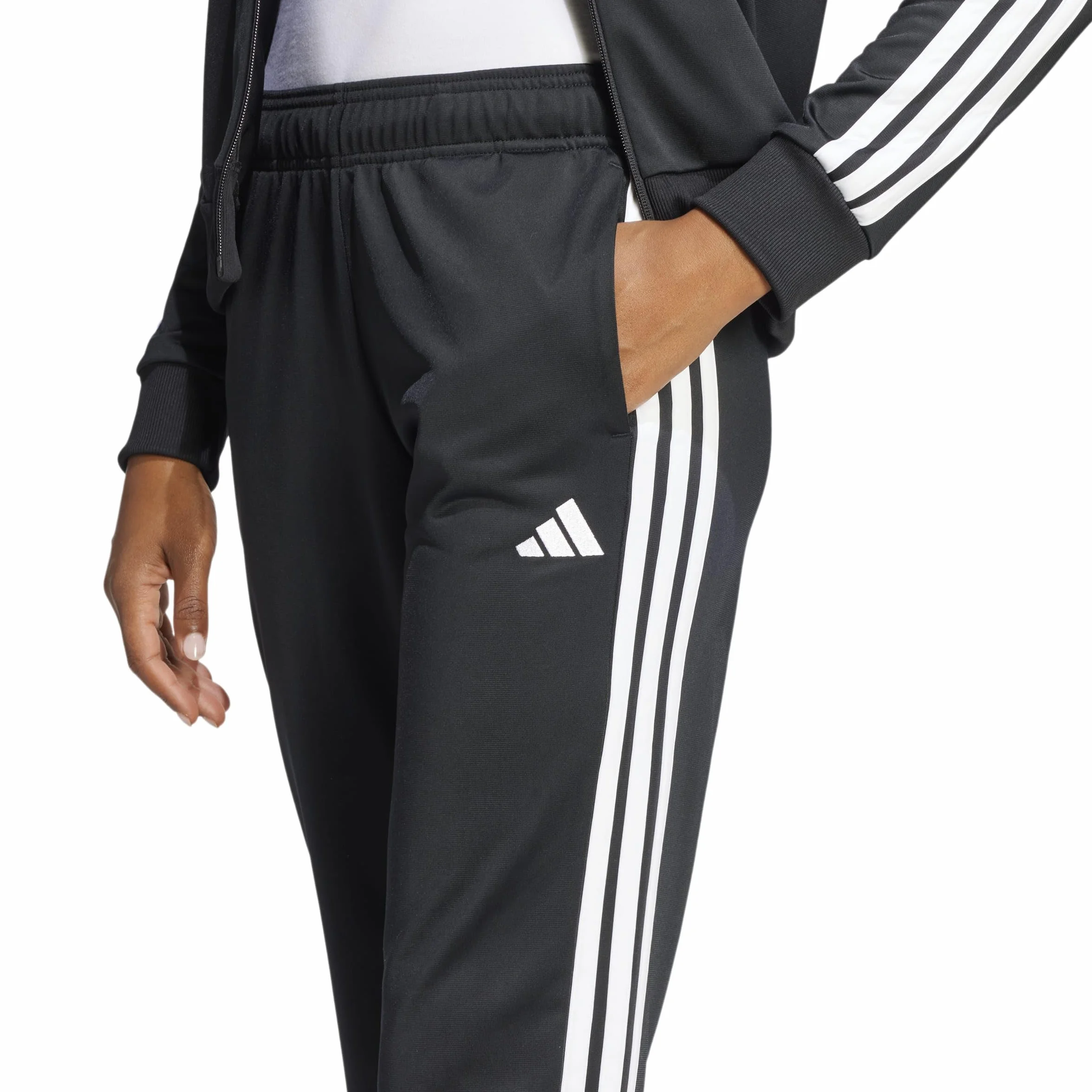 adidas Kobiety ESSENTIALS 3-STRIPES TRACKSUIT, Black, XS