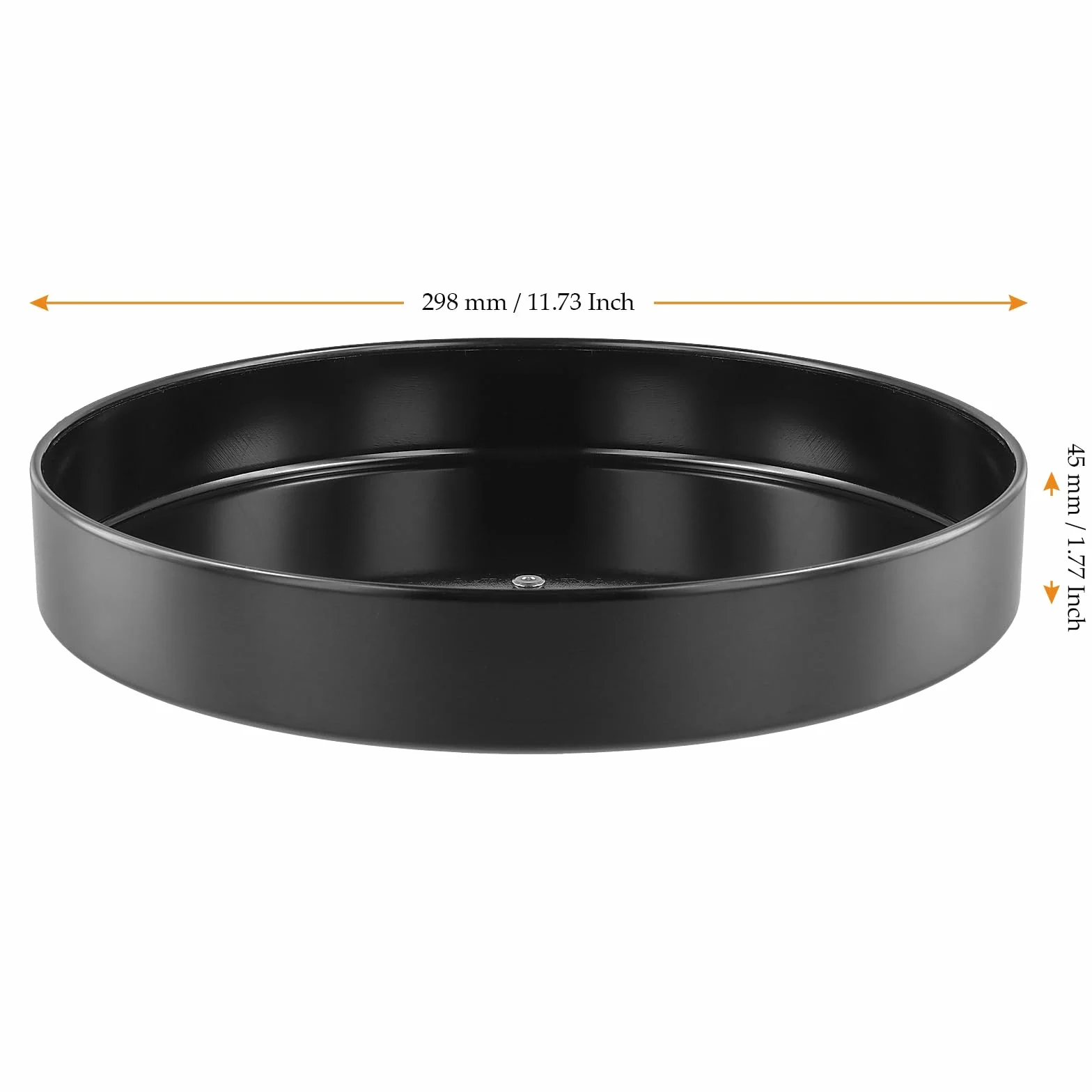 Lazy Susan talerz obrotowy 30 cm 360° czarny metal do szafy spiżarni