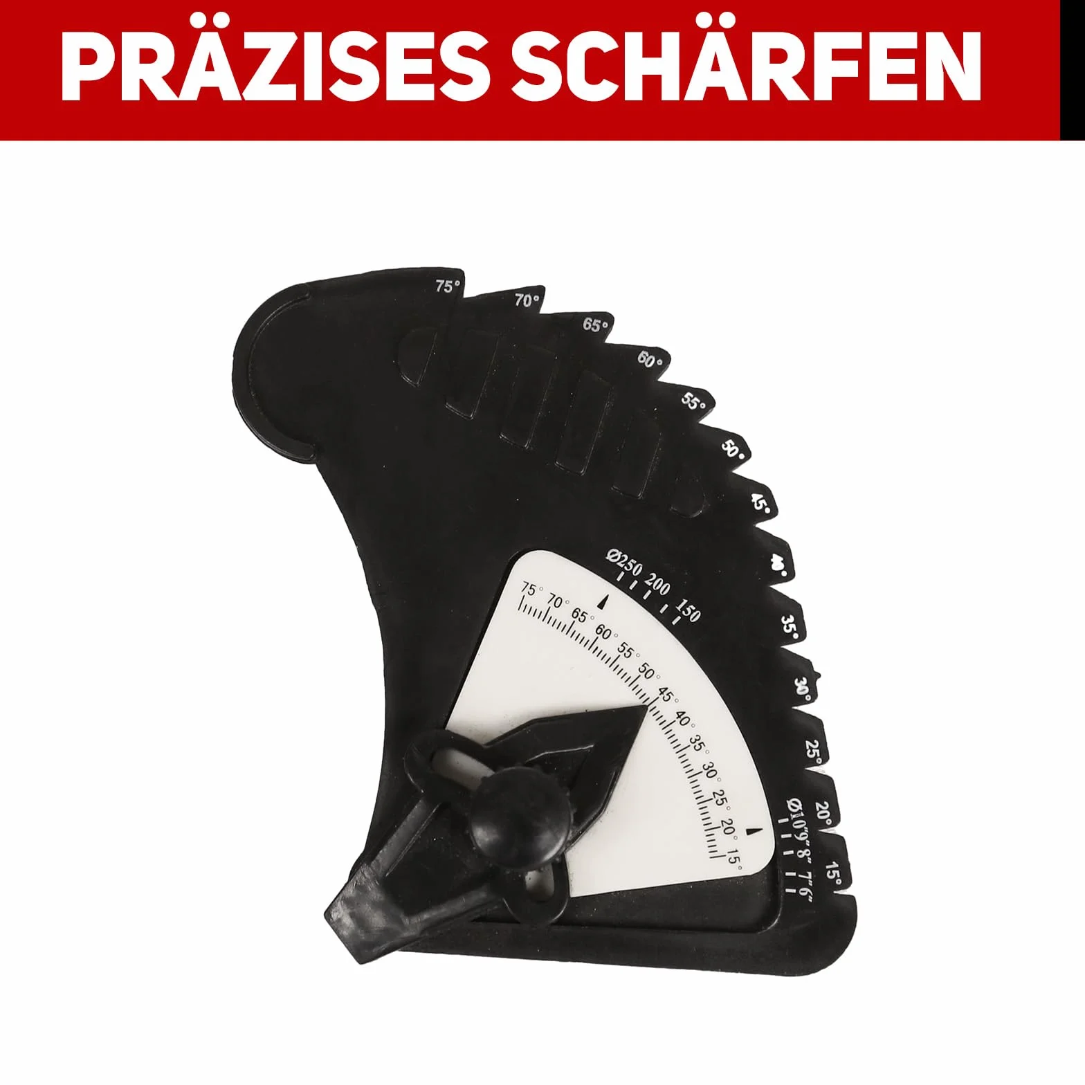 BUCKTOOL SCM8103 szlifierka na mokro 250 mm, ostrzałka do noży zmienna prędkość 90/150 W, 220 mm z tarczą ściągającą 200 mm