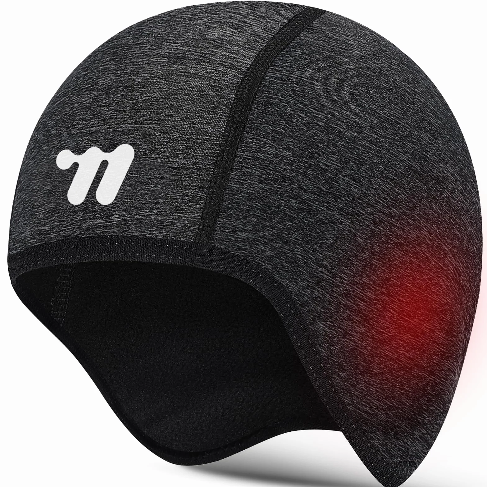 WESTGIRL Czapka rowerowa pod kask z otworem na okulary, wiatroszczelna, ciepła czapka na kask rowerowy, czapka zimowa dla mężczyzn i kobiet, czapka rowerowa
