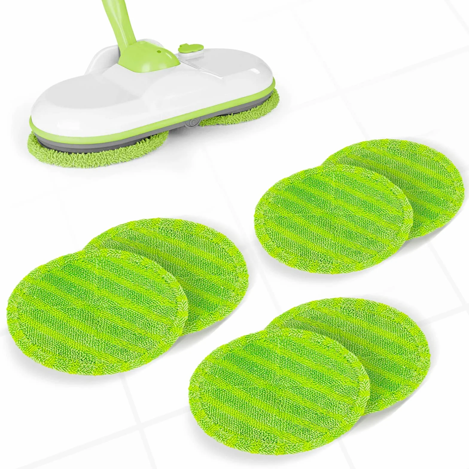 Wymienne podkładki do mopa z mikrofibry 16 cm 6 sztuk do Hurricanes M30457 Dyson