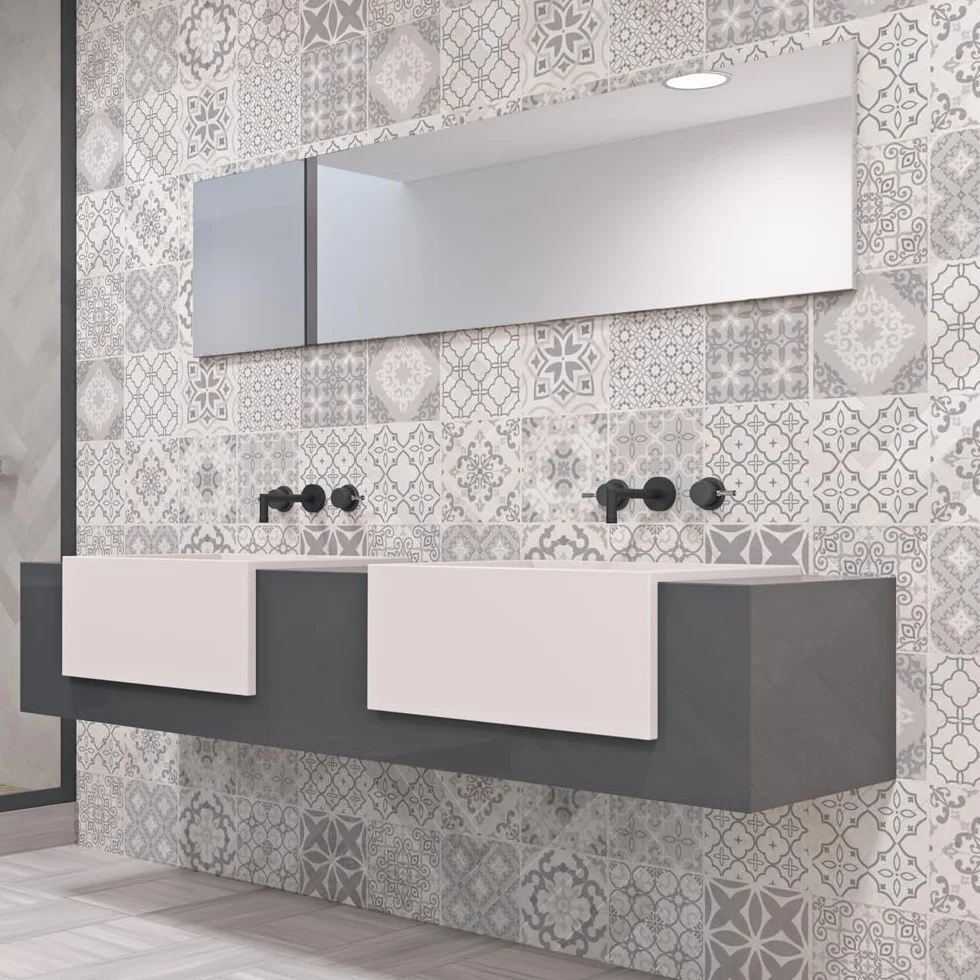 Naklejki na Kafelki PCV Wodoodporny 20x20 cm 10 szt Mozaika Płytki cementowe azulejos