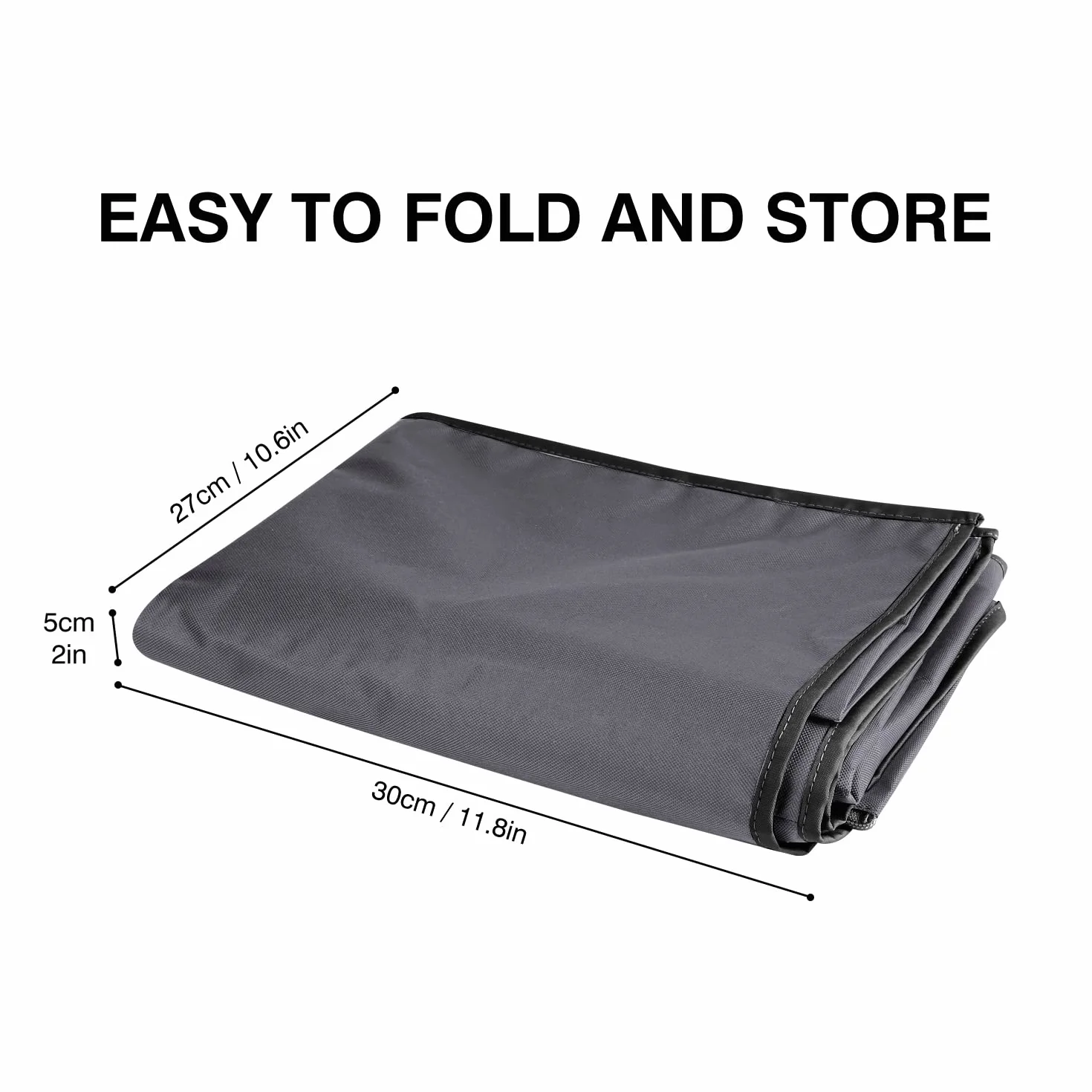 SALCAR Duża torba na choinkę XXL worek 270 cm Oxford 600D wodoszczelna 150x50x60 cm szara