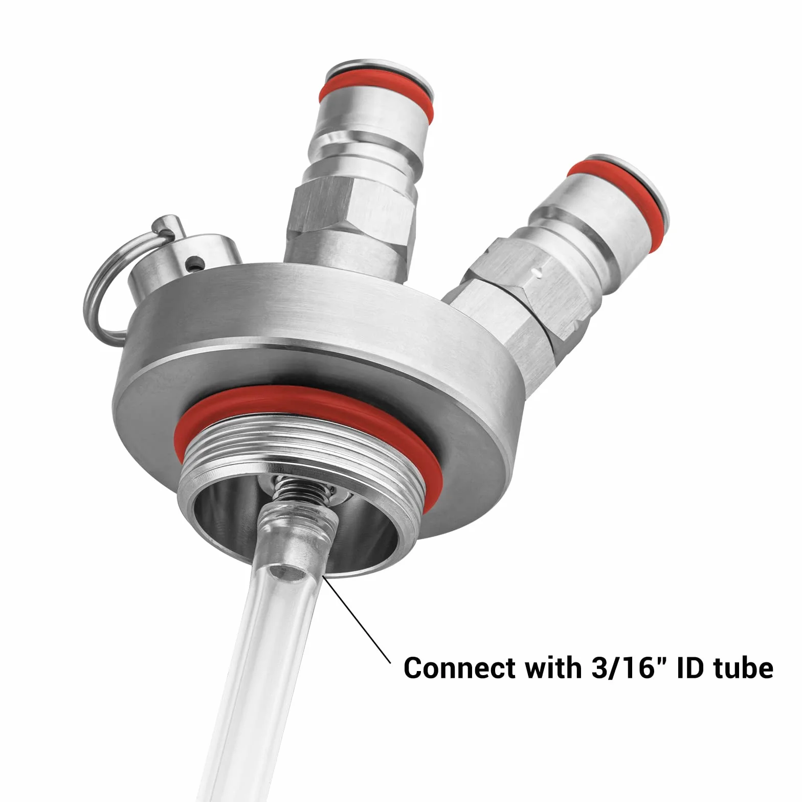 TMCRAFT Mini dozownik do keg, stal nierdzewna, obie kulki Lock Speer, przyłącze do piwa z wężem do piwa 130 cm dla growlera