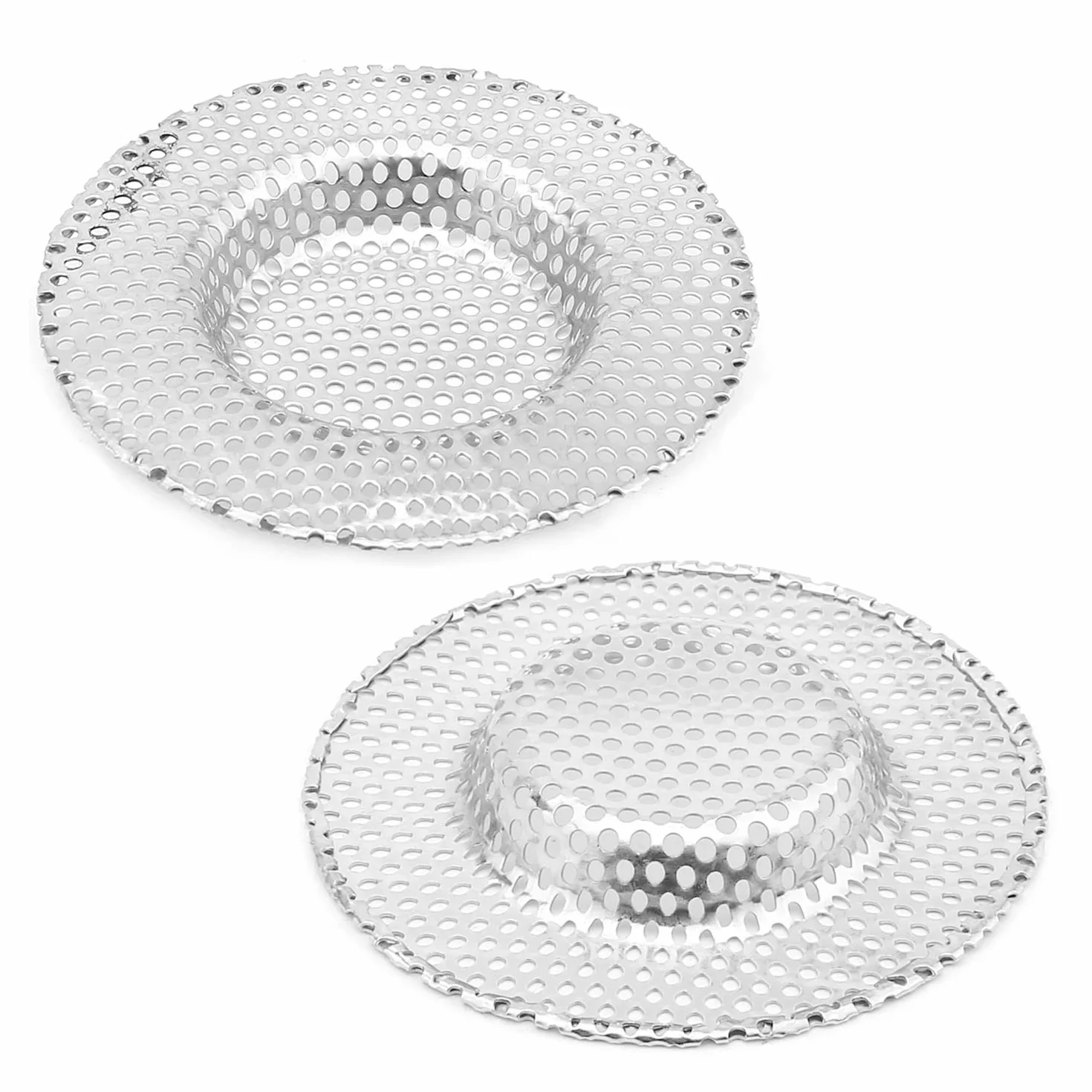 MroMax Sitko do Zlewu 70 mm Stal Nierdzewna 201 Kosz Filtrujący Łapacz Włosów Srebrny