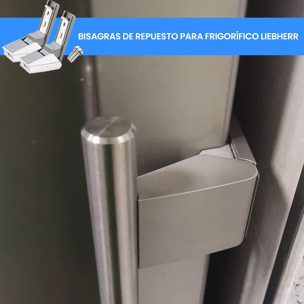 Liebherr 21312263 zestaw zawiasów do lodówki ze stali nierdzewnej