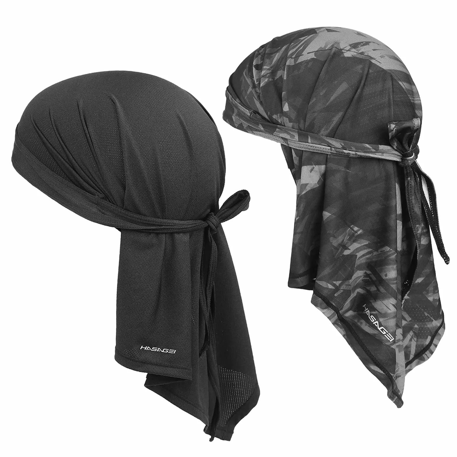 HASAGEI Bandana oddychająca chusta na głowę, bandana, szybkoschnąca, elastyczna, bandana, męska, sportowa bandana