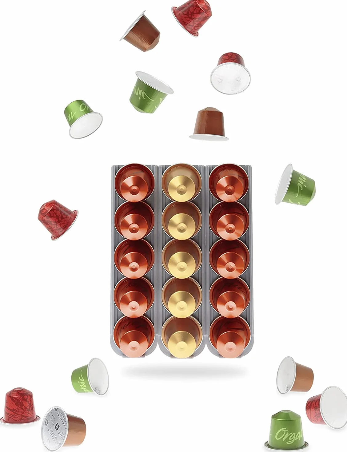 Nespresso Uchwyt na Kapsułki Kompatybilny Zestaw 3 Sztuk 5 Kapsułek