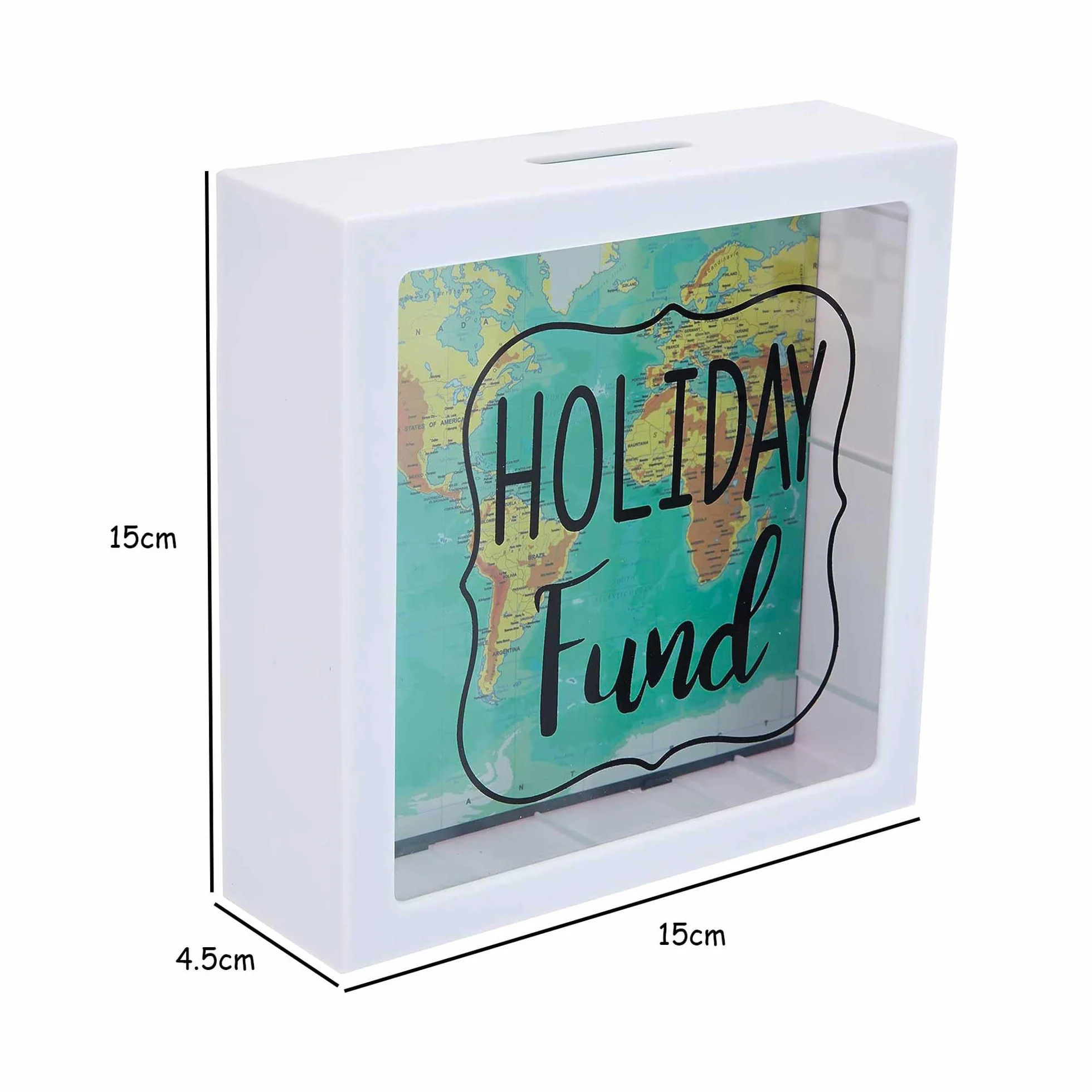 Skarbonka Holiday Fund biała 15 cm