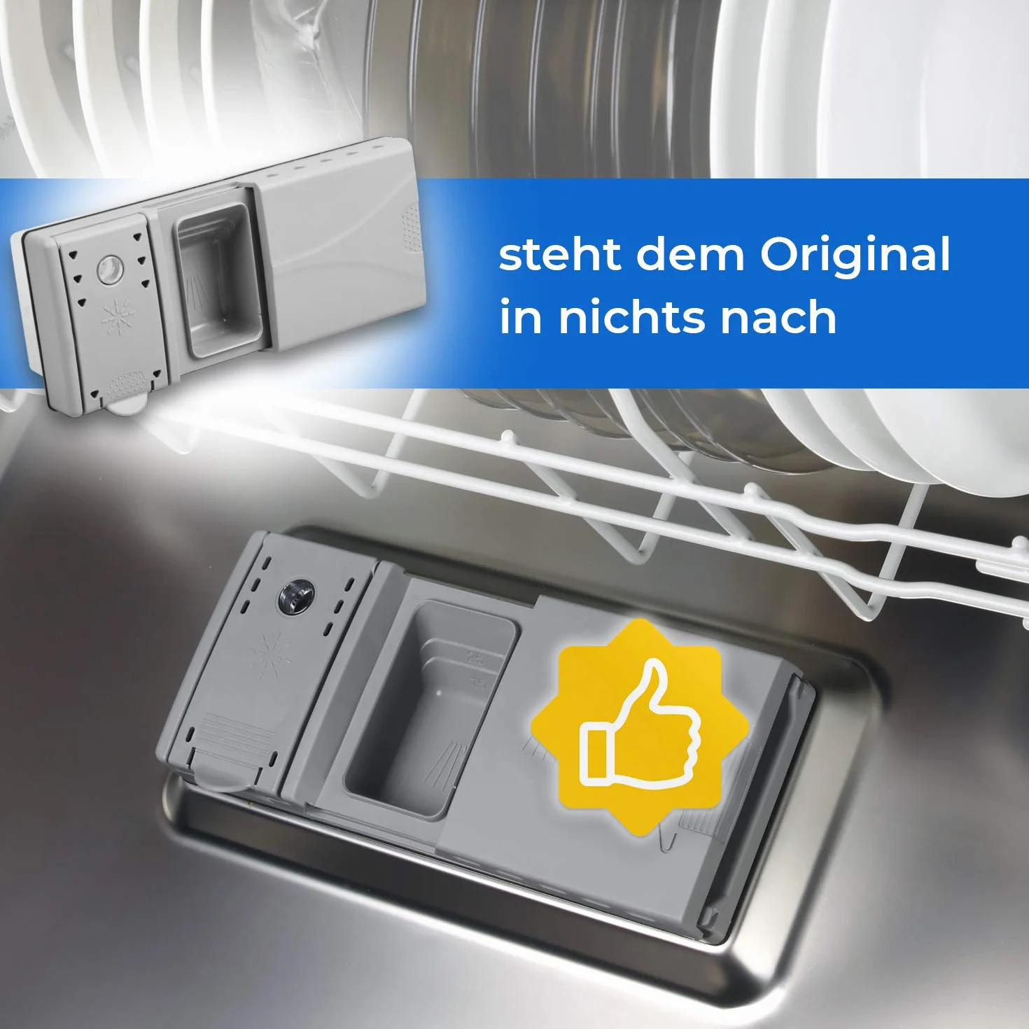 VIOKS Dozownik do Siemens Neff Bosch 00490467 490467 427082 481241868212 C00317067 137930 129046 Dozownik do tabletów, proszku, zmywarki