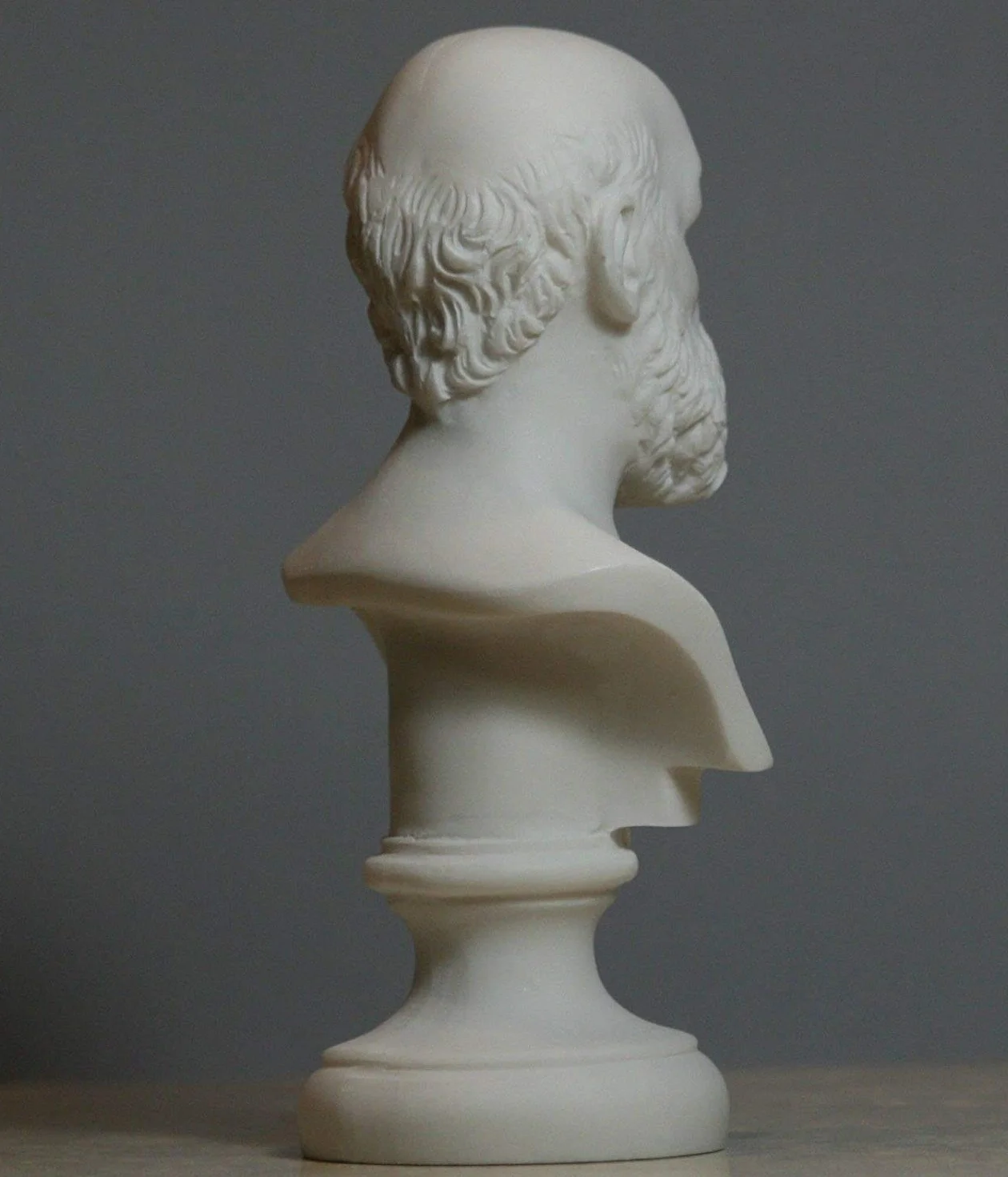 Artist Unknown Grecki filozof Sokrates Popiersie Statua Alabaster 15 cm