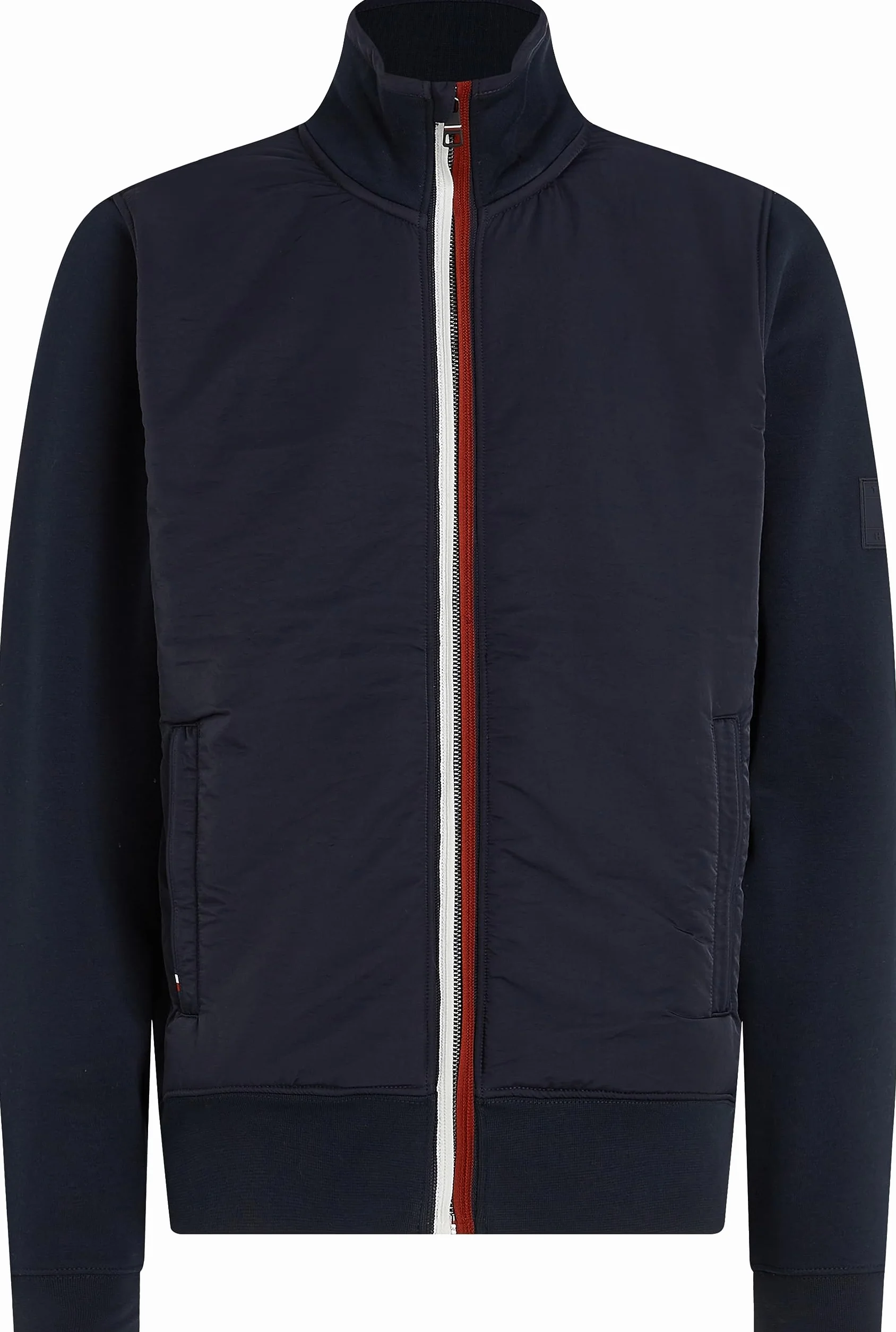 Tommy Hilfiger Ciężki zamek błyskawiczny Mężczyźni Clean Mix Media Stójka
