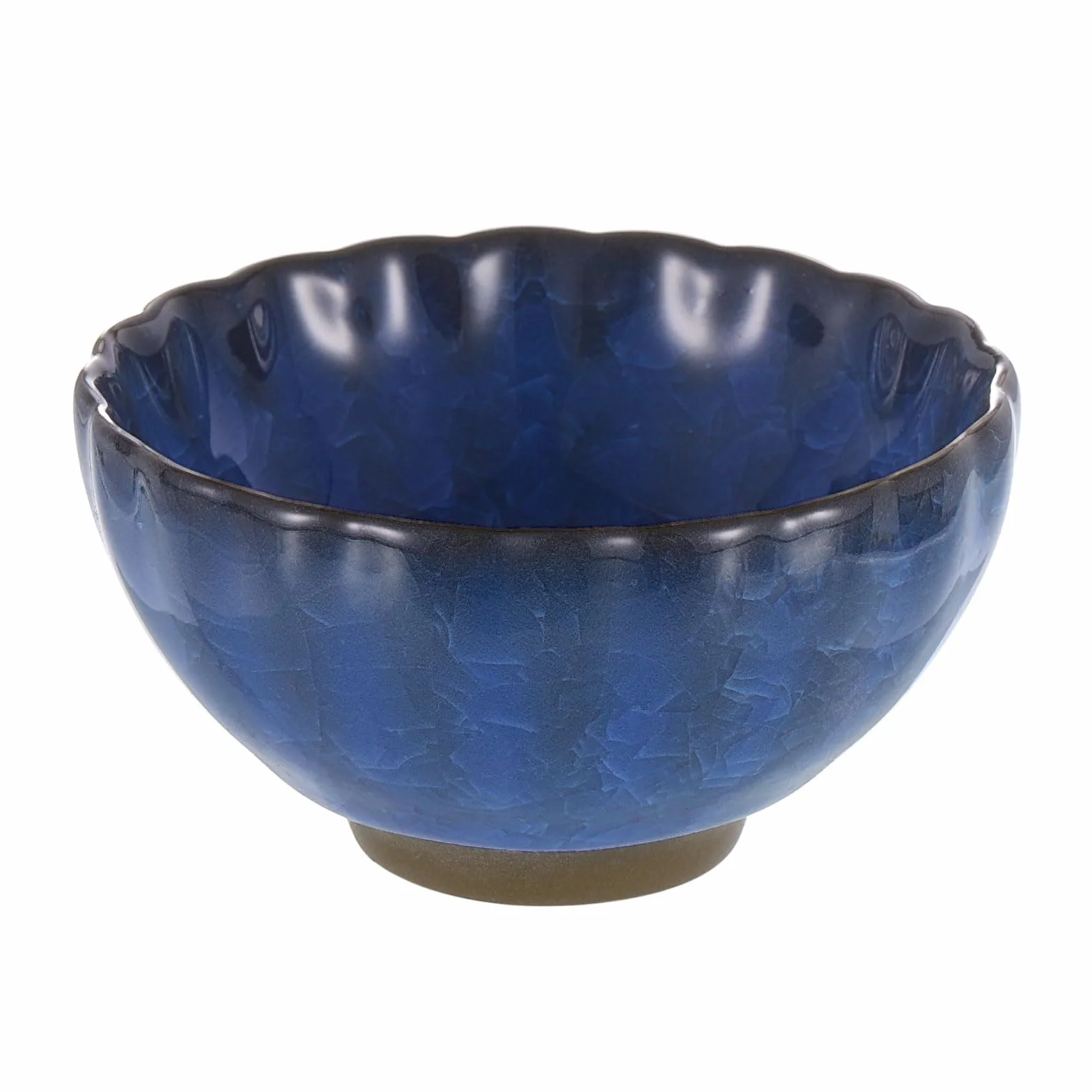 QUARKZMAN Japońska miska Matcha 4,23 uncji tradycyjny ceramiczny zestaw do herbaty Gong Fu Japoński kubek do herbaty bez uchwytu Porcelana duży do herbaty Matcha Kawa napoje, niebieski