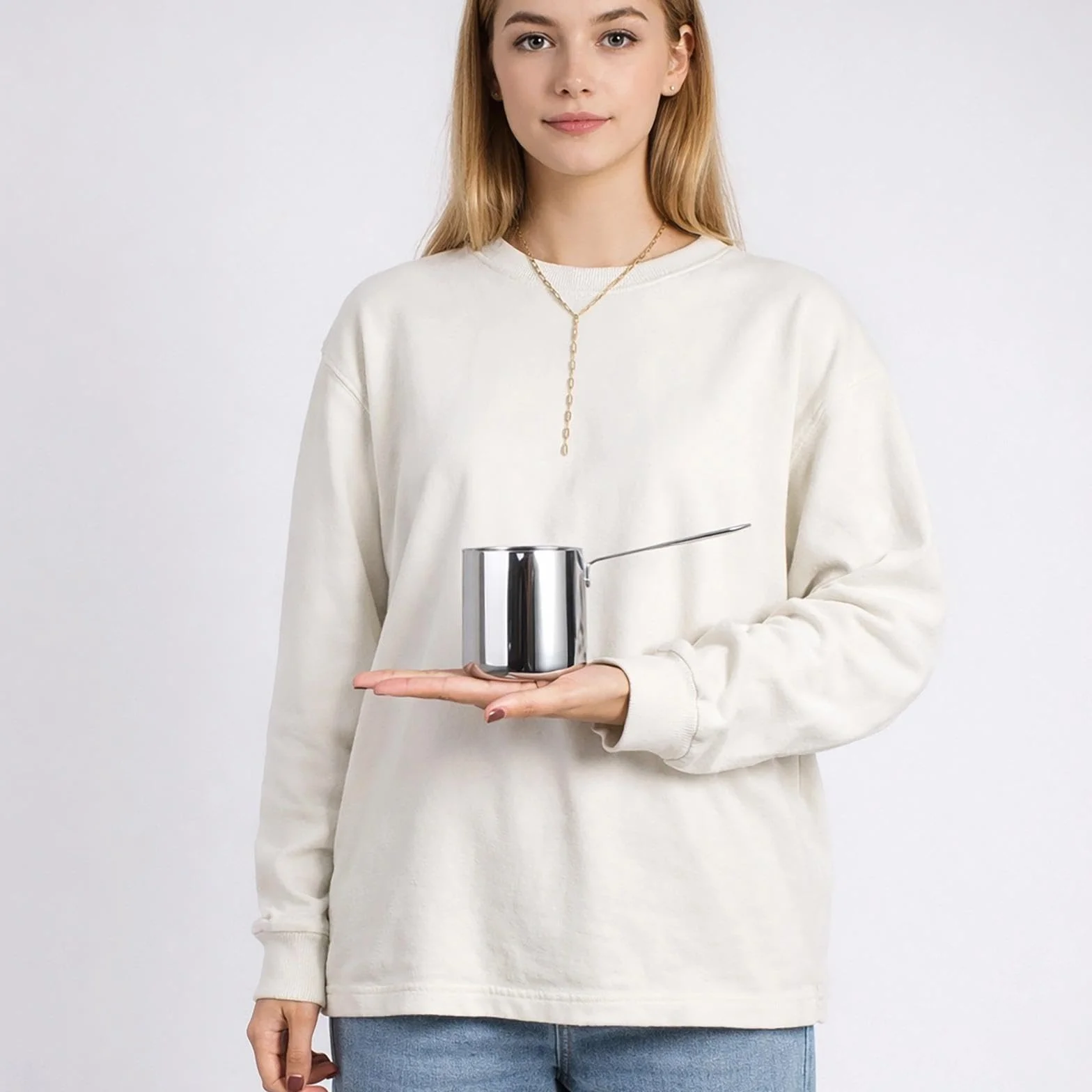 IMEEA Turecki dzbanek do kawy 300 ml ze stali nierdzewnej 18/10