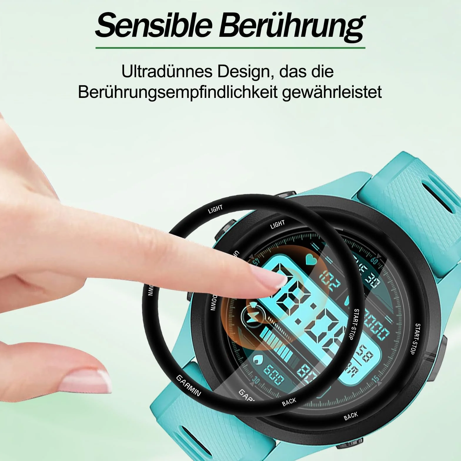 2 sztuki szkła ochronnego do Garmin Forerunner 265 szkło pancerne, folia ochronna do Garmin Forerunner 265, szkło ochronne, miękka folia ochronna TPU HD, ochrona wyświetlacza, odporne na