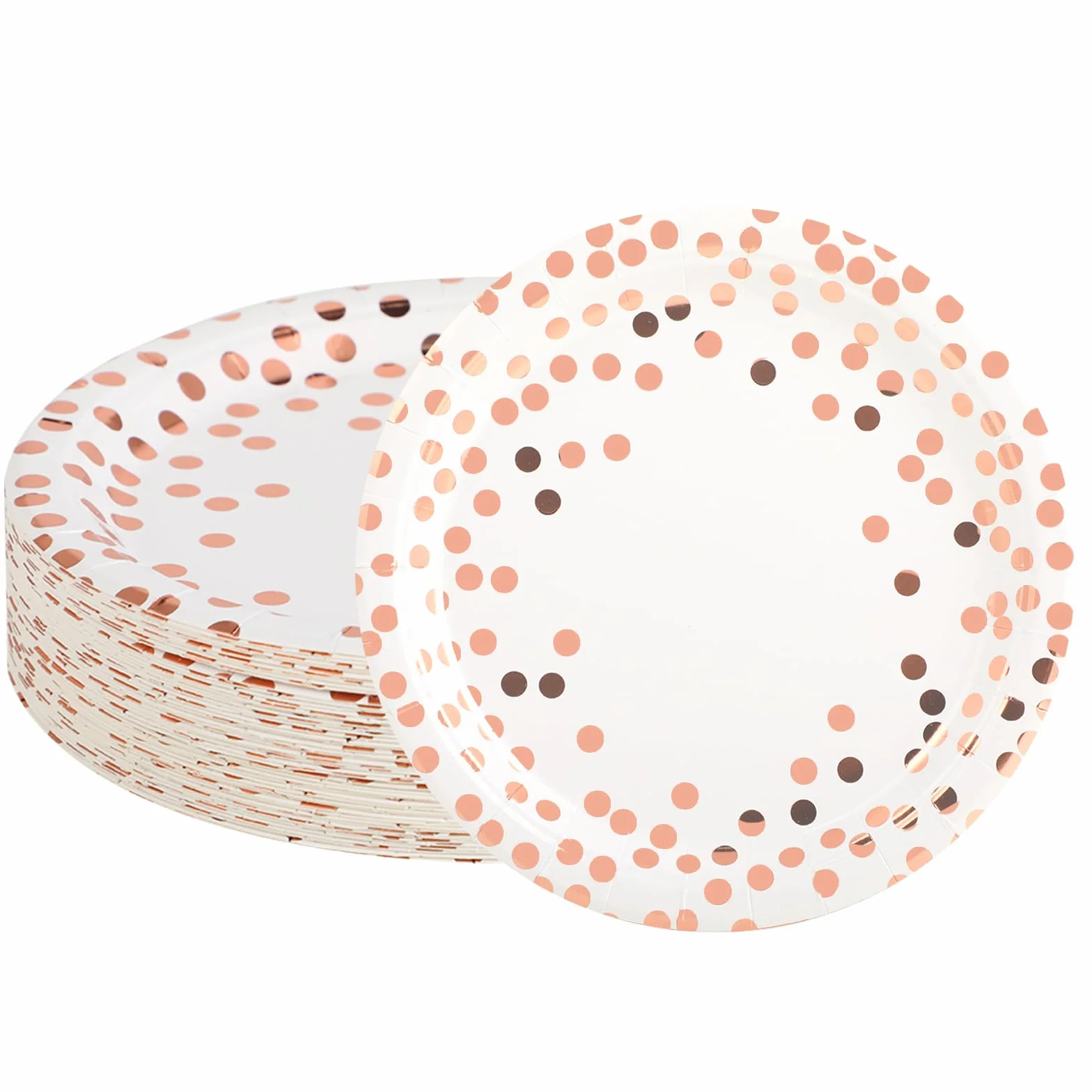 Talerze papierowe biodegradowalne 50 sztuk 300 g/m²