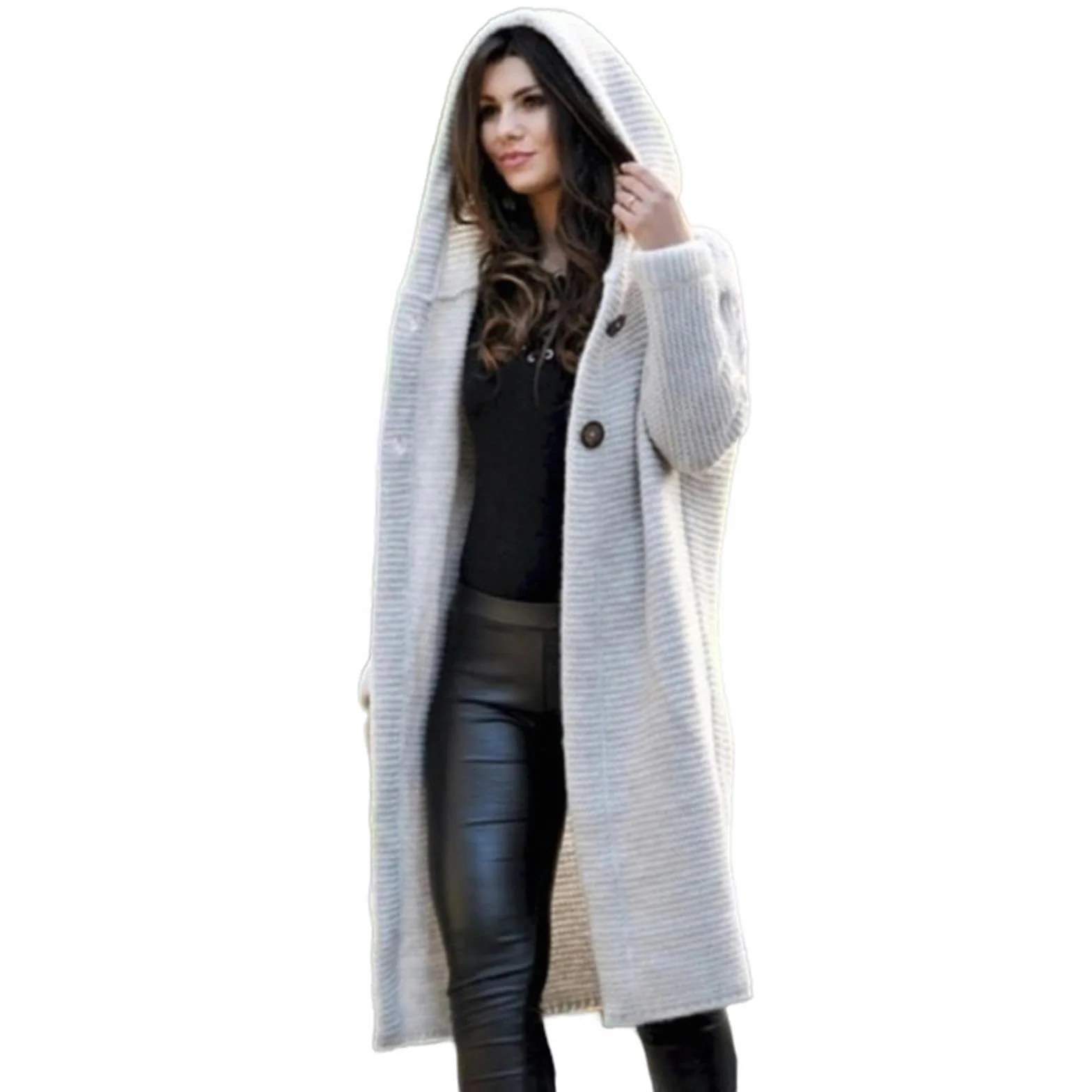 Letni Sweter Kobiety O Luźnym Kroju, Długie Dzianiny Sweter Kobiety Topy Vintage Stałe Eleganckie Luźne Miękkie Sweater Coat