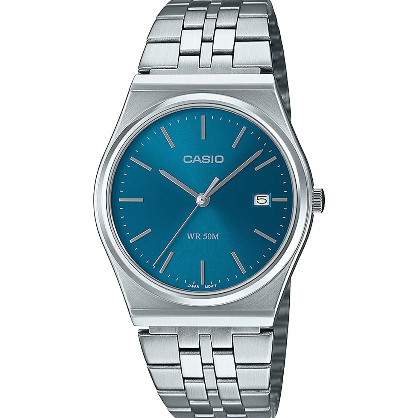 Casio Damski zegarek MTP-B145D-4AVEF - zegarek - stalowy, srebrny, 35 mm