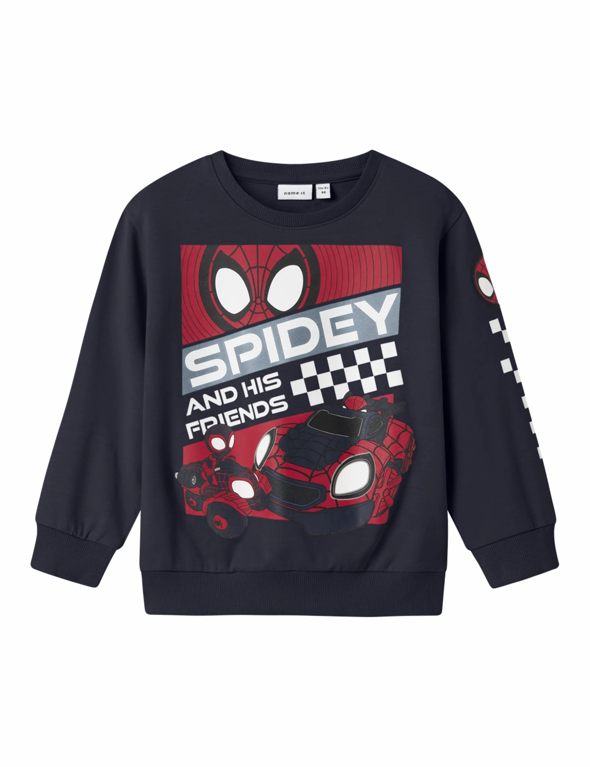NAME IT Nmmjo Spider Nreg Sweat Unb Mar chłopięcy, granatowy blezer, 92