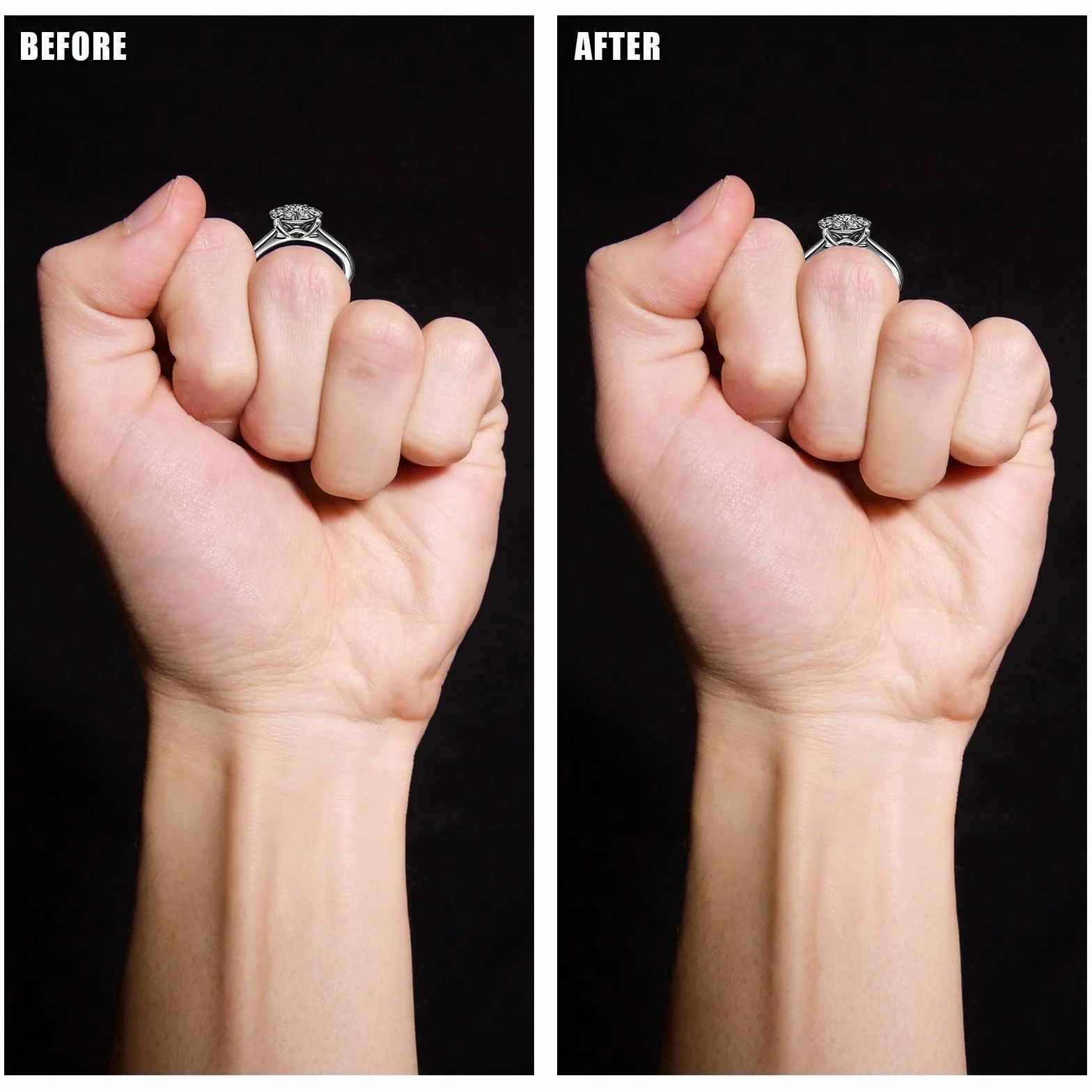 KINBOM 8 Sztuk Niewidoczny Luzny Rozmiar Pierscionka, Przezroczysty Luzny Regulator Rozmiaru Pierscionka Ring Size Adjuster dla Kobiet Obraczki (4 Rozmiary)