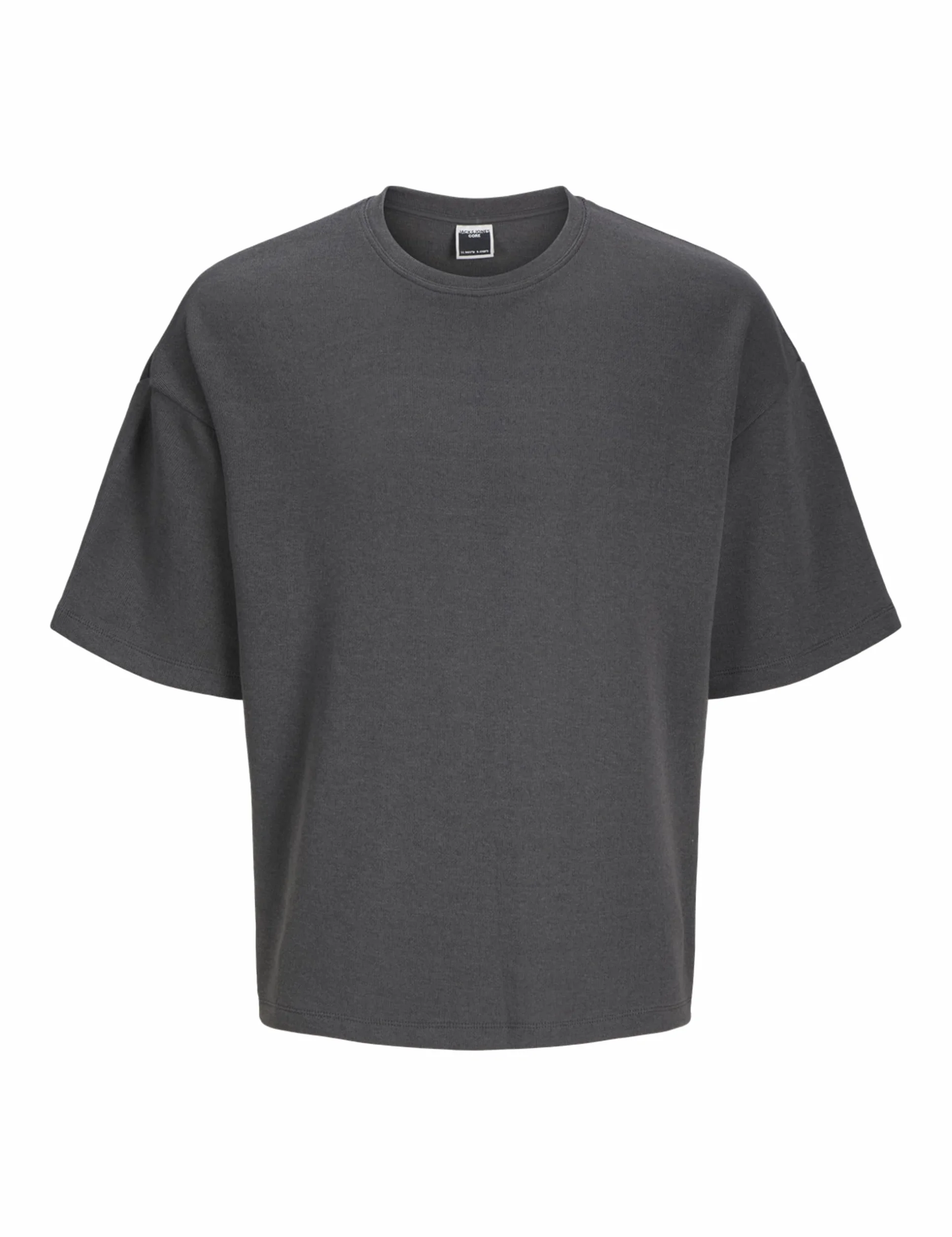 Jack & Jones Jcointerlude Fabric Tee SS Crew Neck, asfaltowy, XL