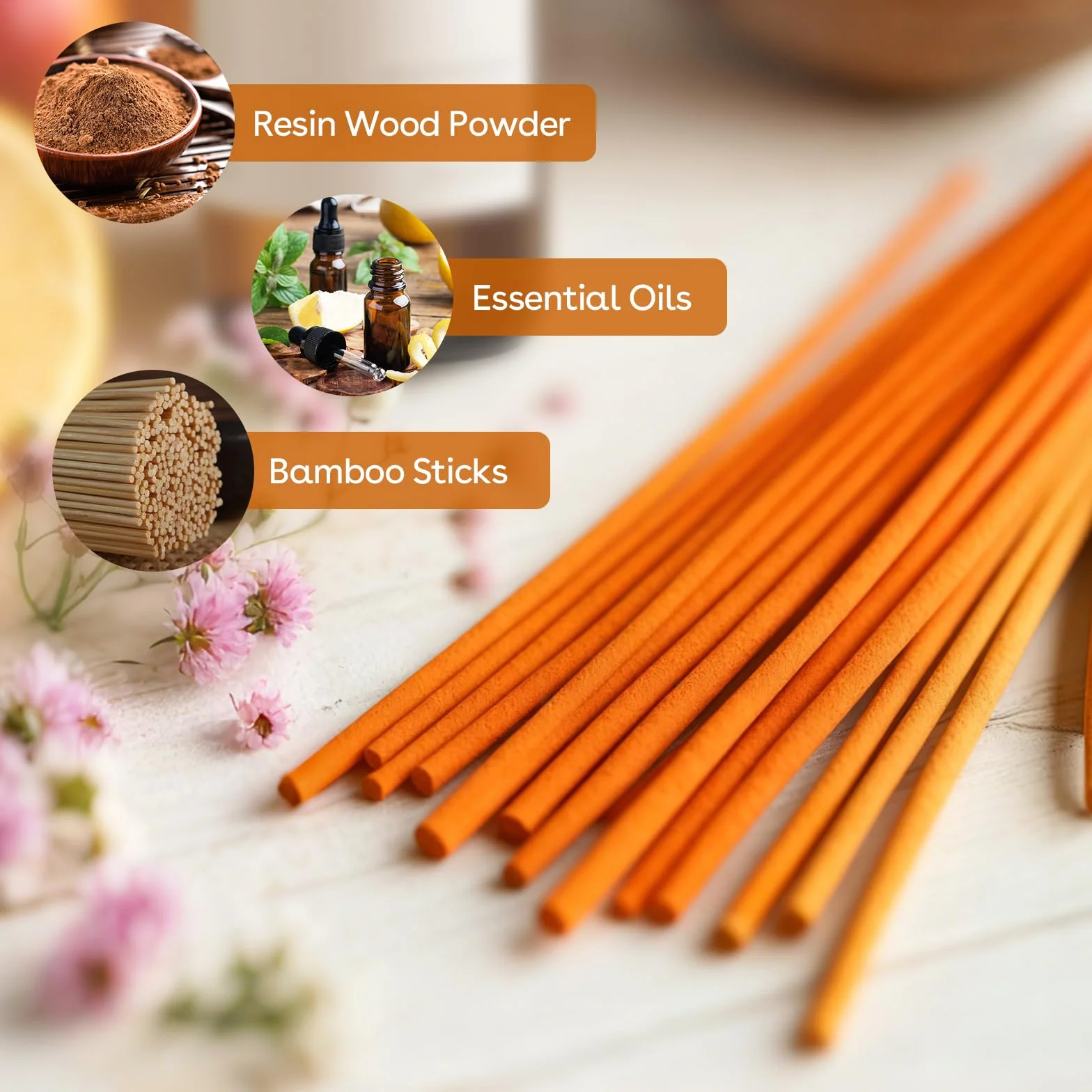 Zestaw kadzidełek 180 sztuk 9 zapachów do aromaterapii