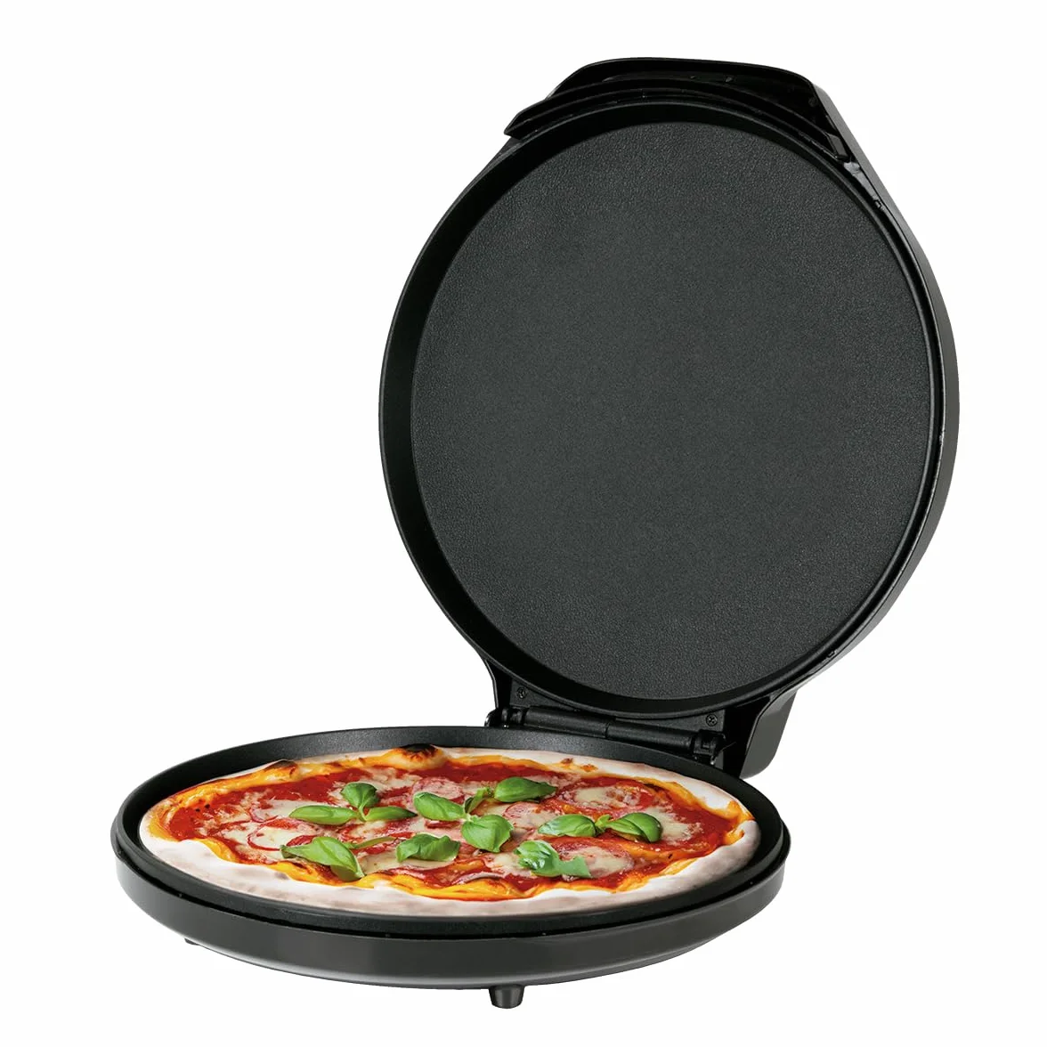 JOCCA - Elektryczny piec do pizzy 30,5 cm | Elektryczny piec do pizzy | Otwór 90° | Płyty nieprzywierające | Regulacja temperatury