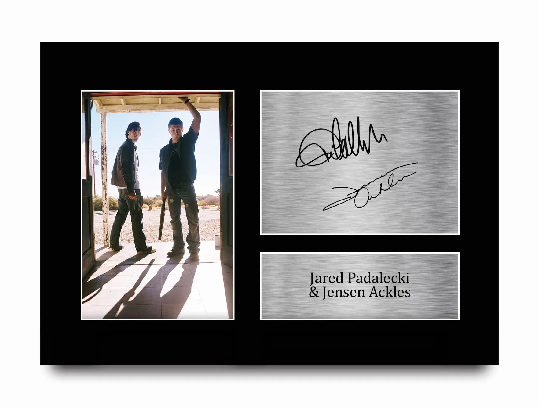 Supernatural Podpisane Zdjęcie A4 Jared Padalecki Jensen Ackles Z Autografem Prezent