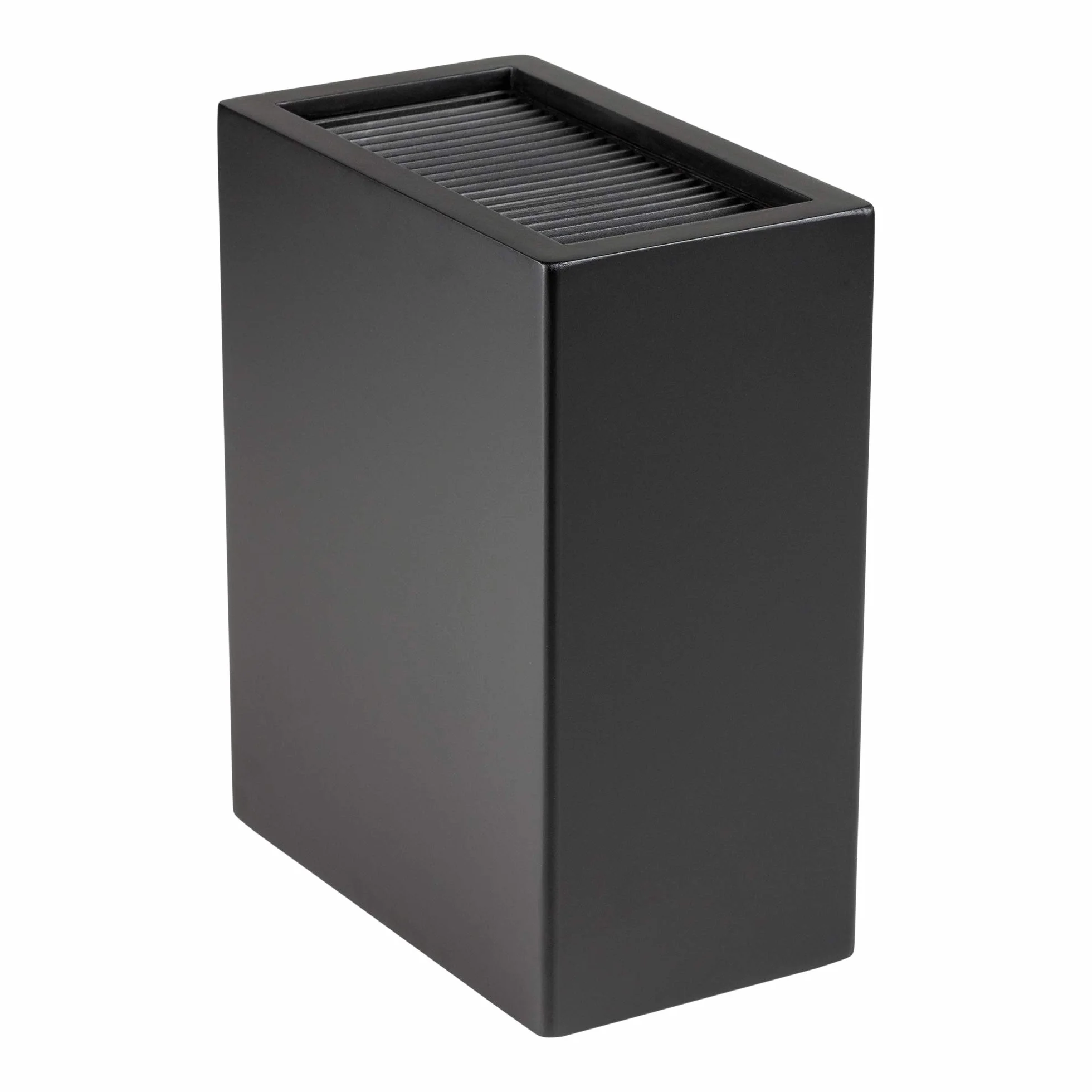 Rockingham Forge Uniwersalny blok na noże pionowy matowy czarny 20 przegródek 27 cm