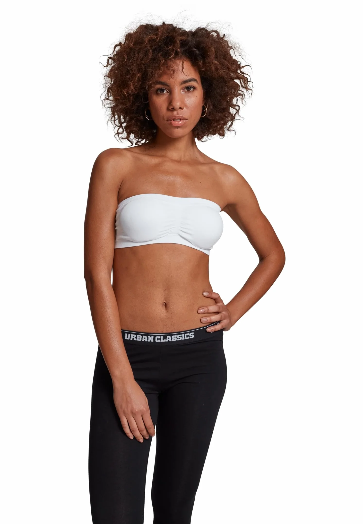 Urban Classics Damskie podkładki Bandeau Top, Biały (biały 220), XL