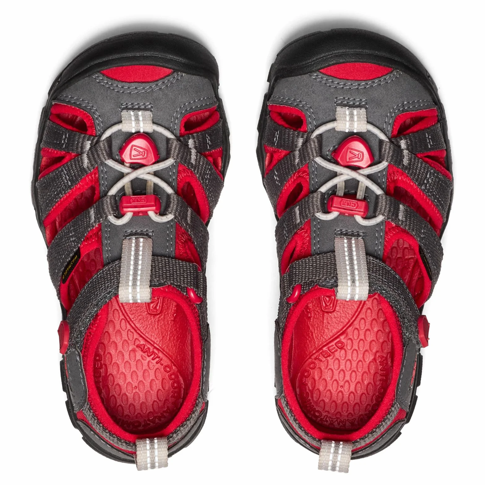 KEEN Seacamp 2 CNX sandały unisex dla dzieci i młodzieży, Szary magnes czerwony dywan, 30 EU