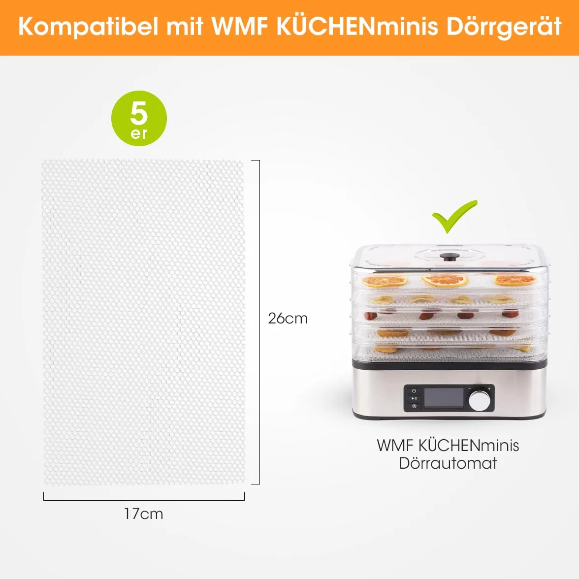 Aieve Silikonowa mata do skóry owocowej 17 x 26 cm nieprzywierająca bez BPA