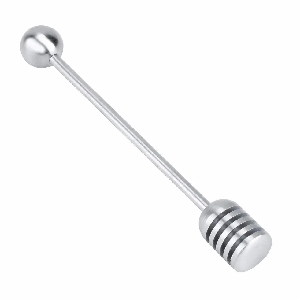 Yosoo Health Gear Masywne patyczki do miodu ze stali nierdzewnej i syropu, łyżka mieszadło Drizzler Glass Jam Stirring Wand do słoików