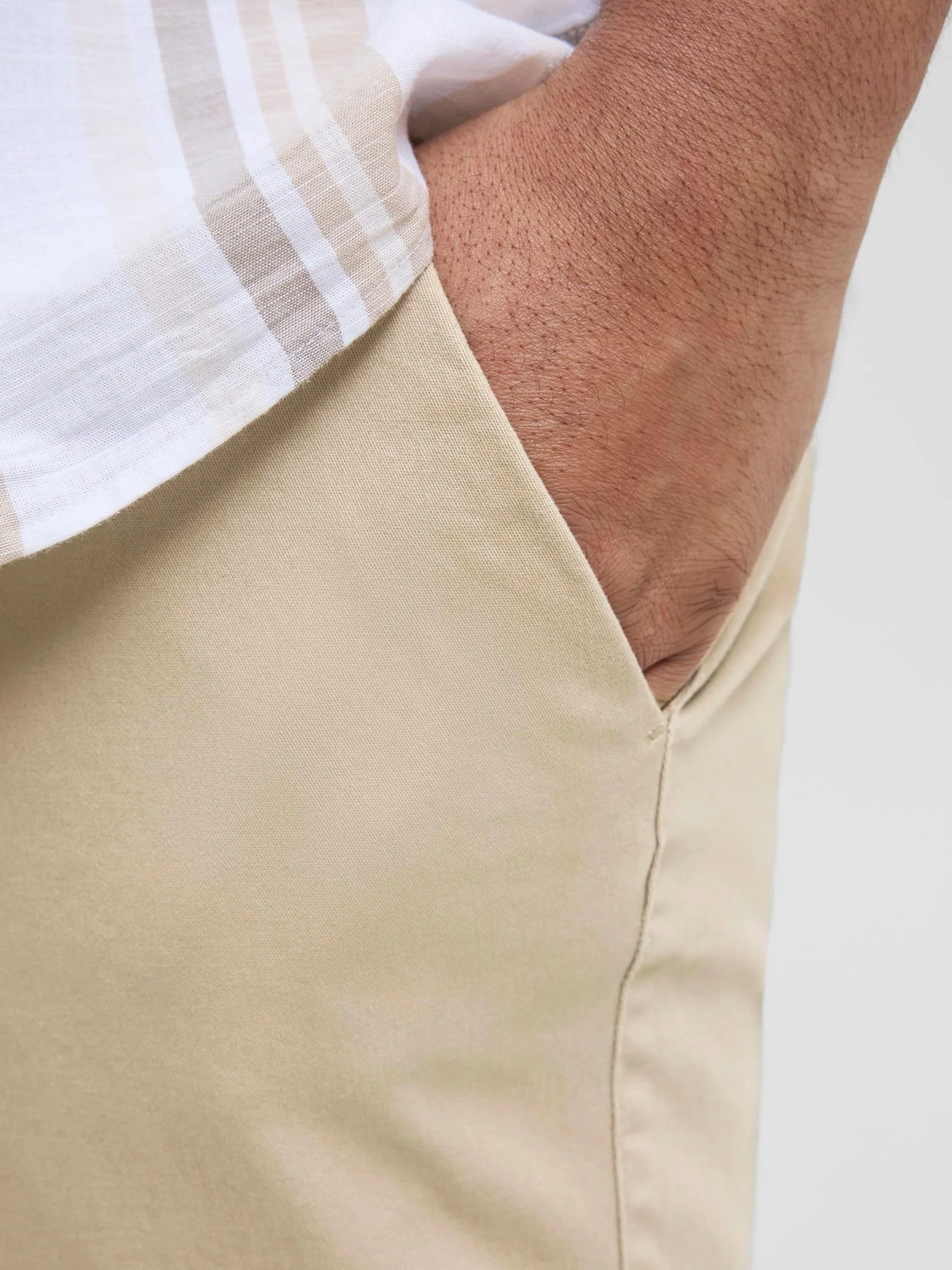 JACK & JONES Jpstdave Jjchino Szorty Sn Akm Pls - Szorty chinosy Mężczyźni