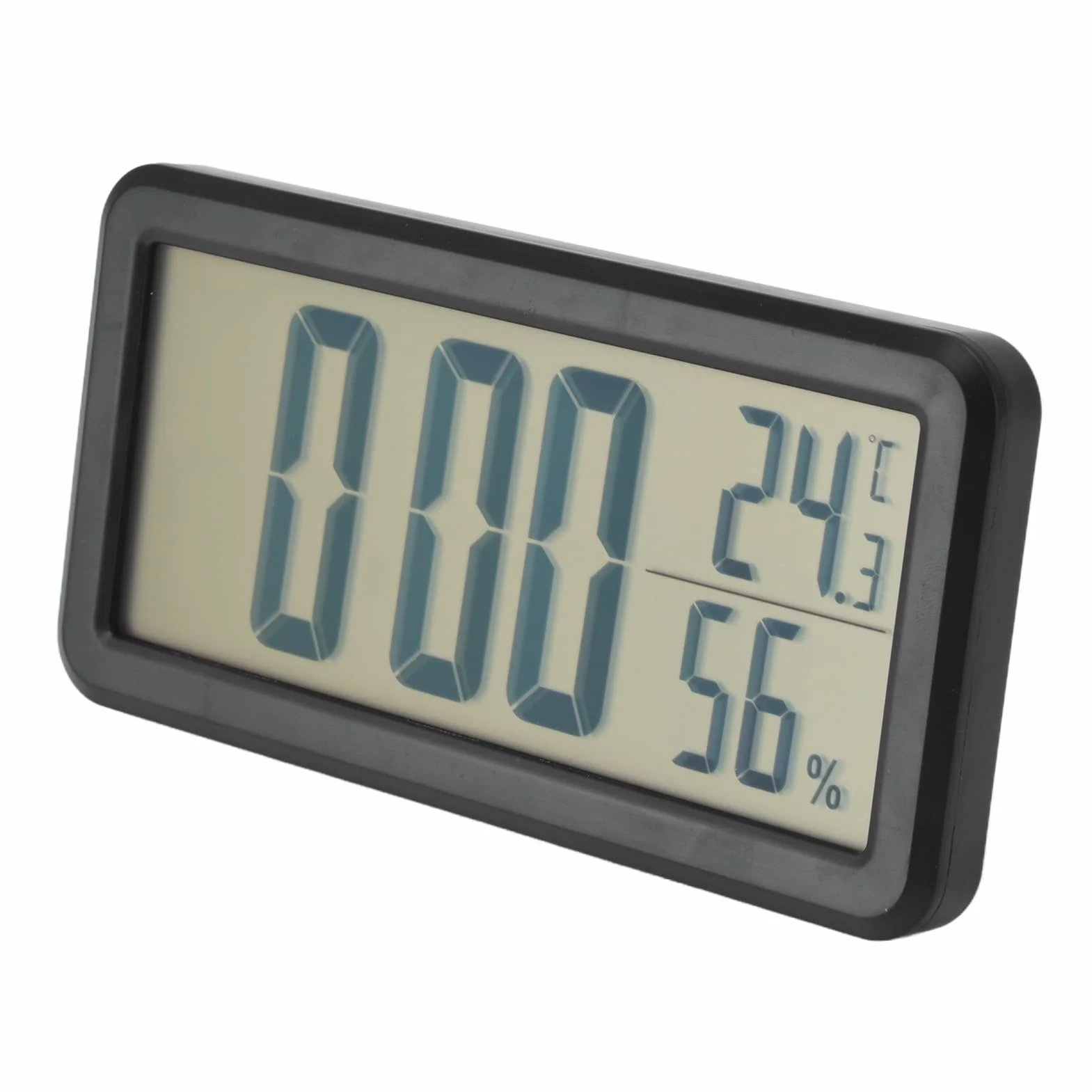 Cyfrowy Budzik do Sypialni, Przenośne Mini Zegary Elektroniczne LCD z Czujnikiem Temperatury i Wilgotności, Naścienny lub Stojący Budzik na Baterie
