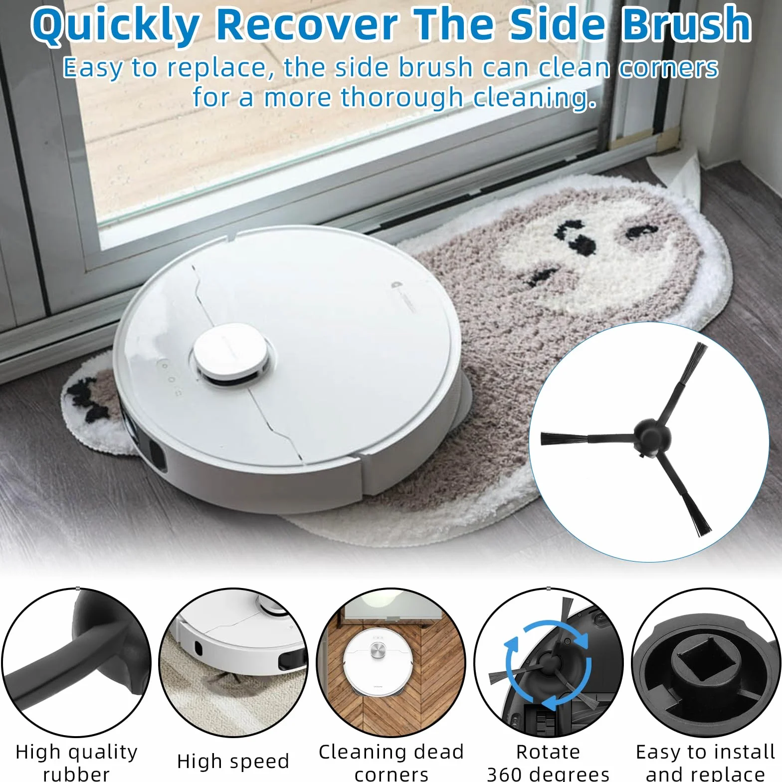 Zestaw Akcesoriów Zamiennych do Dreame L10 Prime/L10s Ultra/X20 Plus/L10s Pro Gen 2/X10+ Robot Vacuum Cleaner