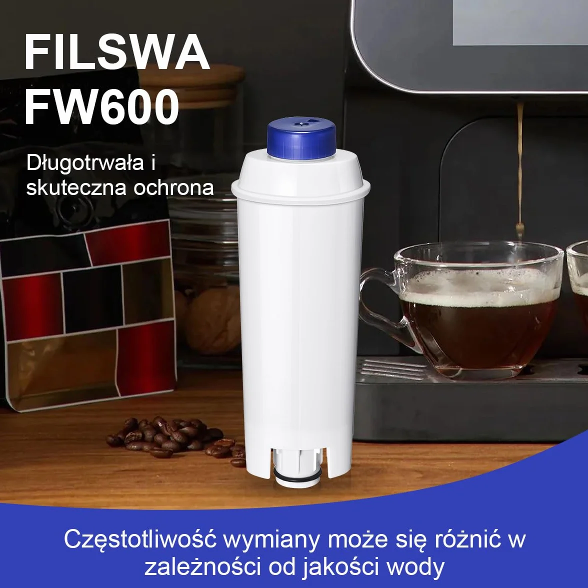 Ekspres do kawy Delonghi ECAM Dinamica Cappuccino Magnifica ETAM Autentica Esam filtr wody zamiennik