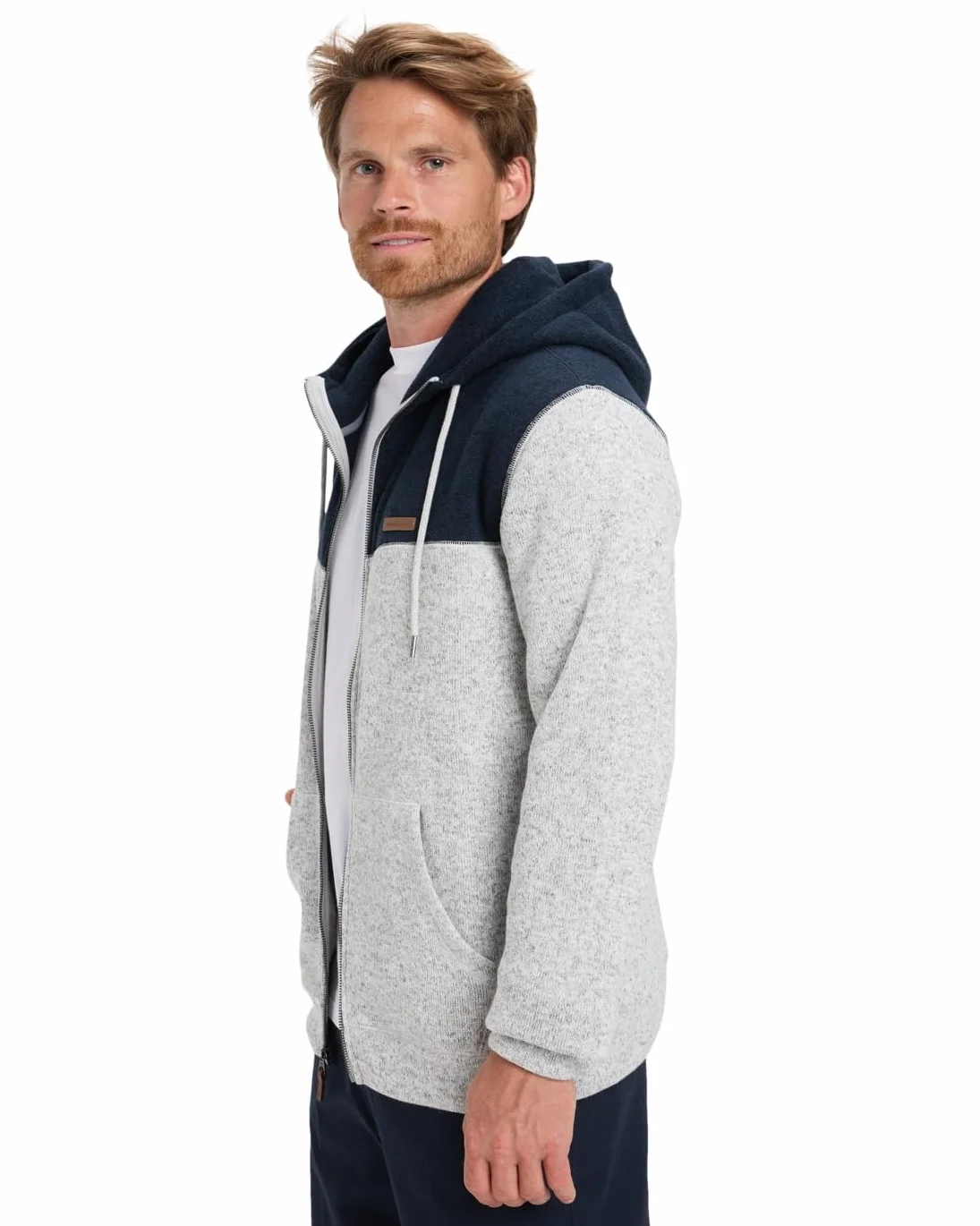 Quiksilver Keller Block Zip Bluza polarowa Szary L
