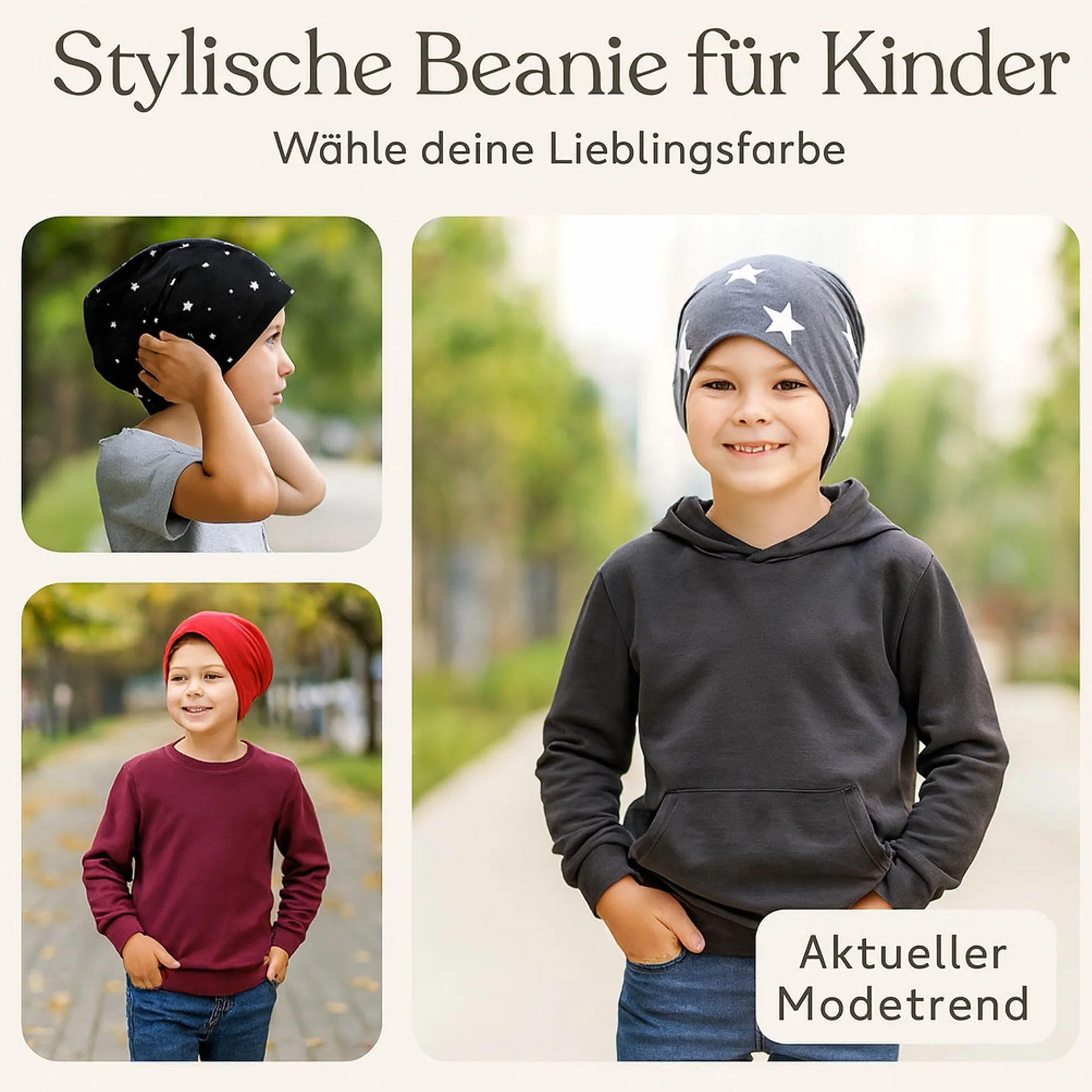 Jersey Slouch Beanie długa czapka unisex gwiazda bawełna dziecko dzieci kobiety mężczyźni